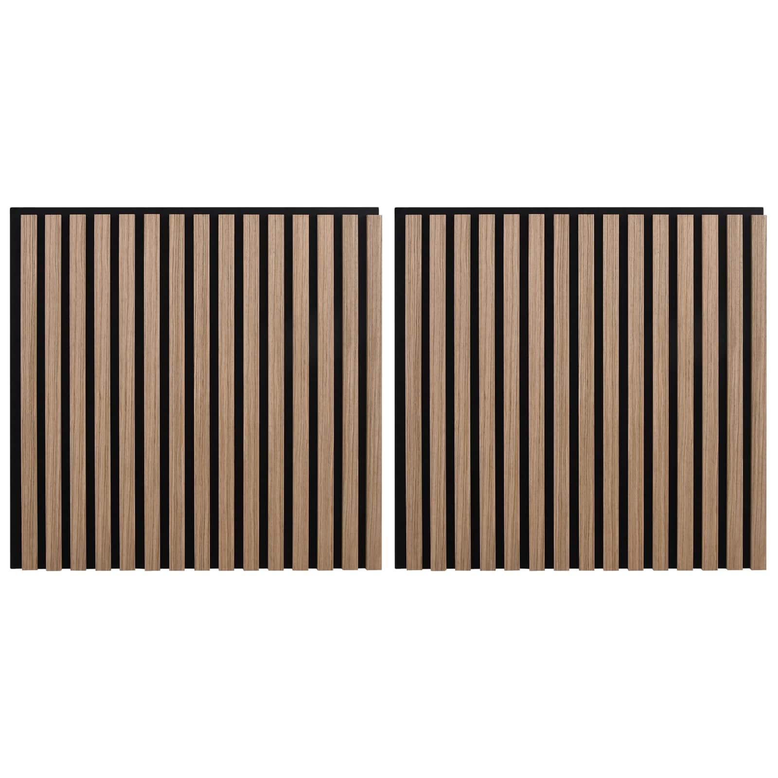 Zidne panele 2 pcs Smeđa 60,5 x 60 cm
