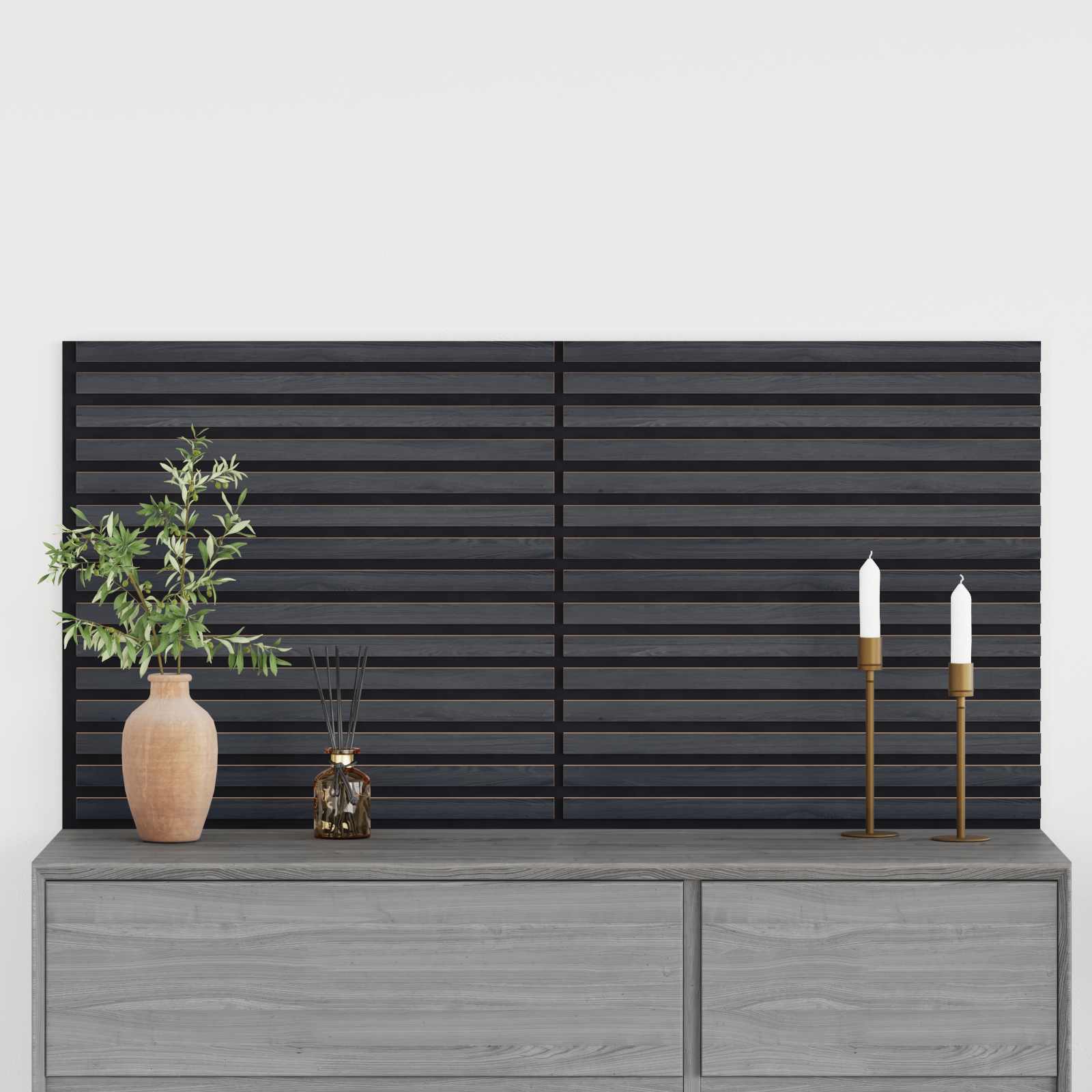 Zidne panele 2 pcs Antracit 60,5 x 60 cm