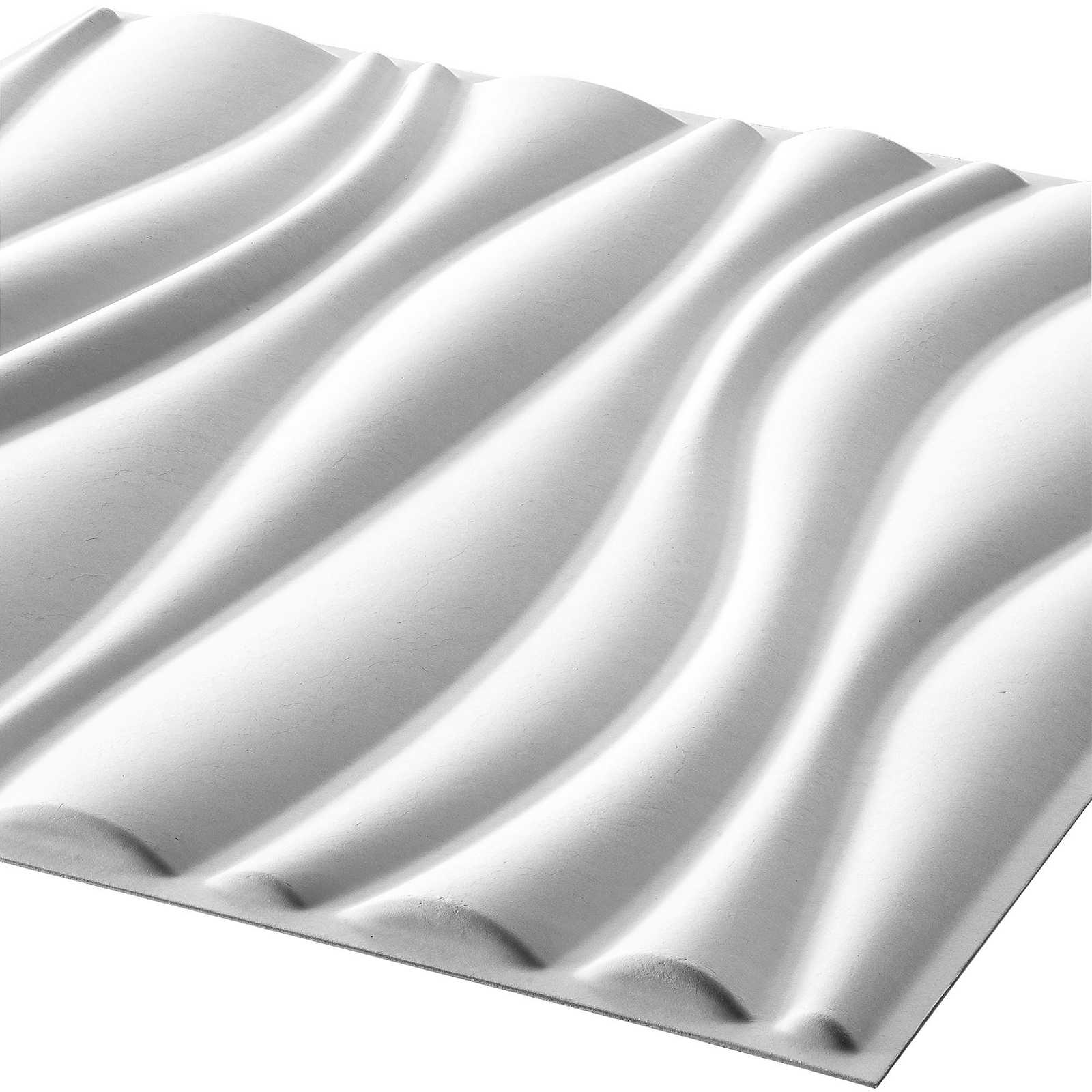 Zidne panele 12 pcs Bijela 50 x 50 cm
