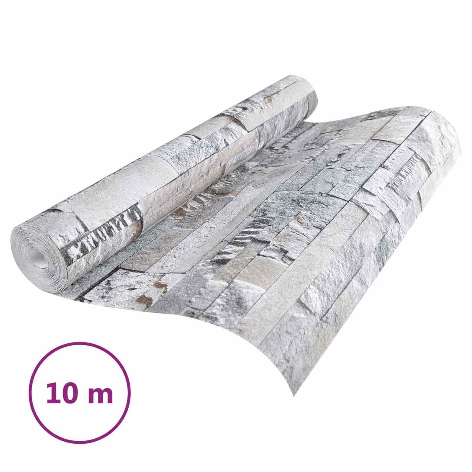 3D tapeta kamena Siva 10 x 0,53 m N woven tkanina