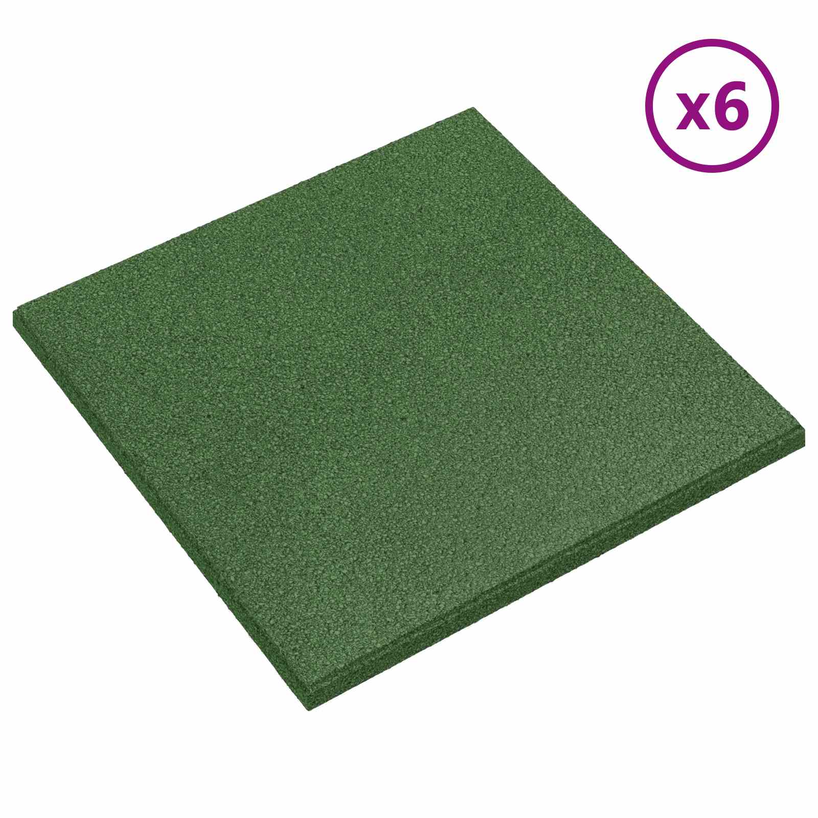 Ploče za zaštitu od padova 6 pcs Zelena 50 x 50 cm Guma