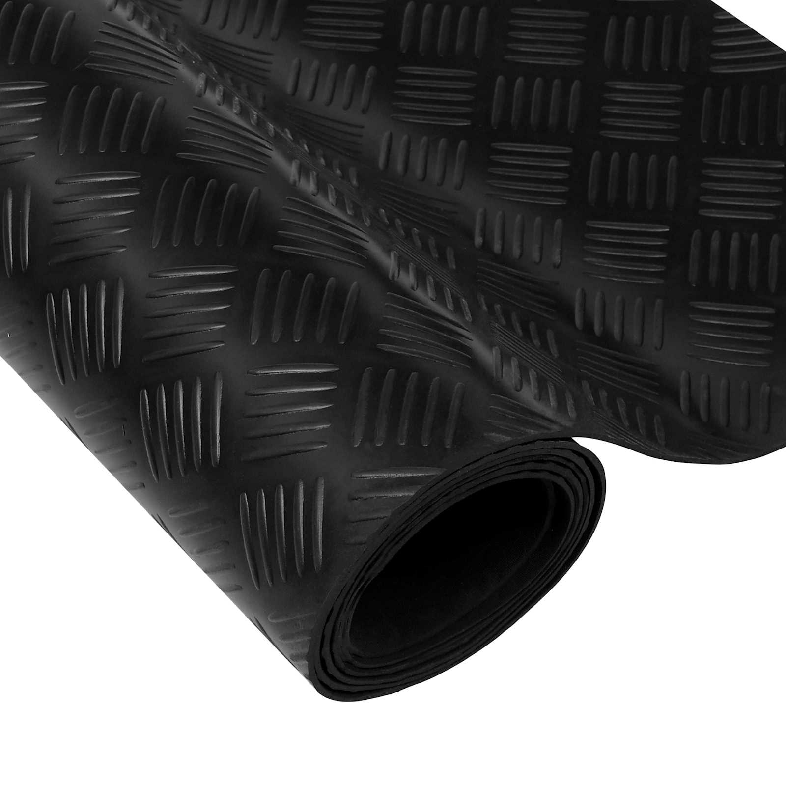 Podni mat Crna 1 x 2 m Guma