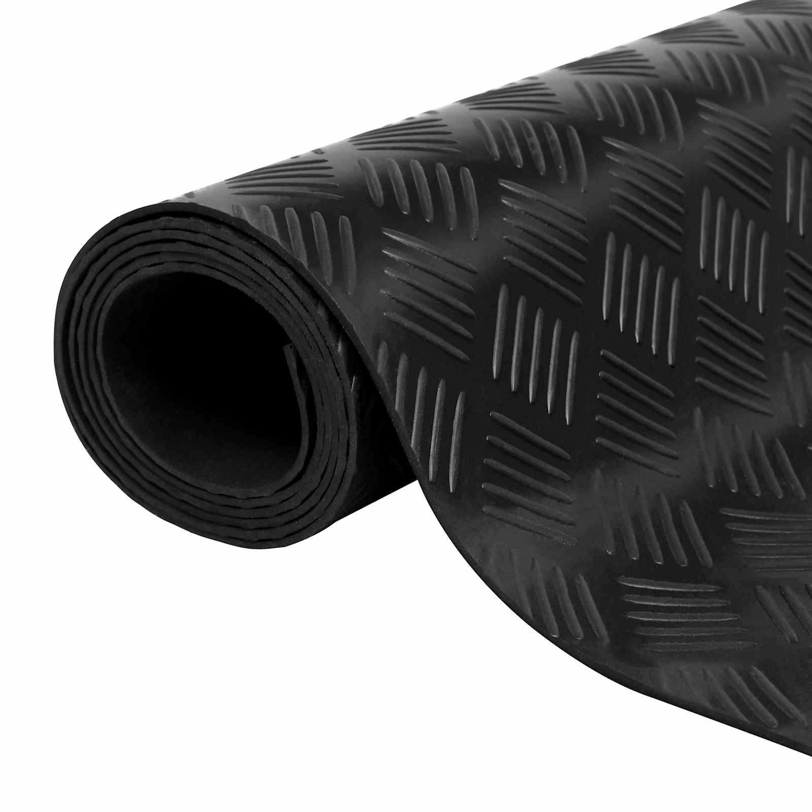 Podni mat Crna 1 x 2 m Guma