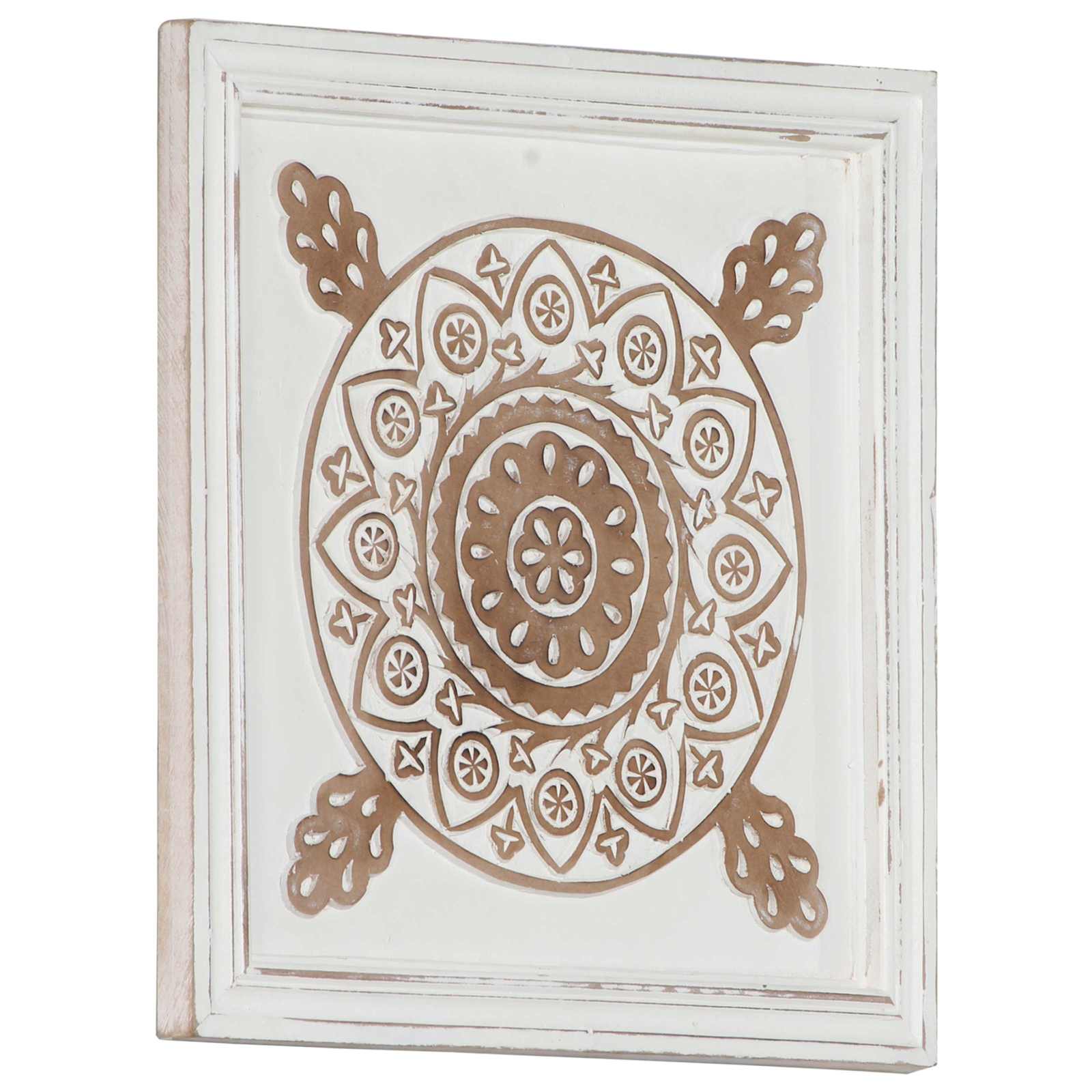 Umjetnički dekor 2 pcs Smeđa i bijela 40 x 40 x 1,5 cm
