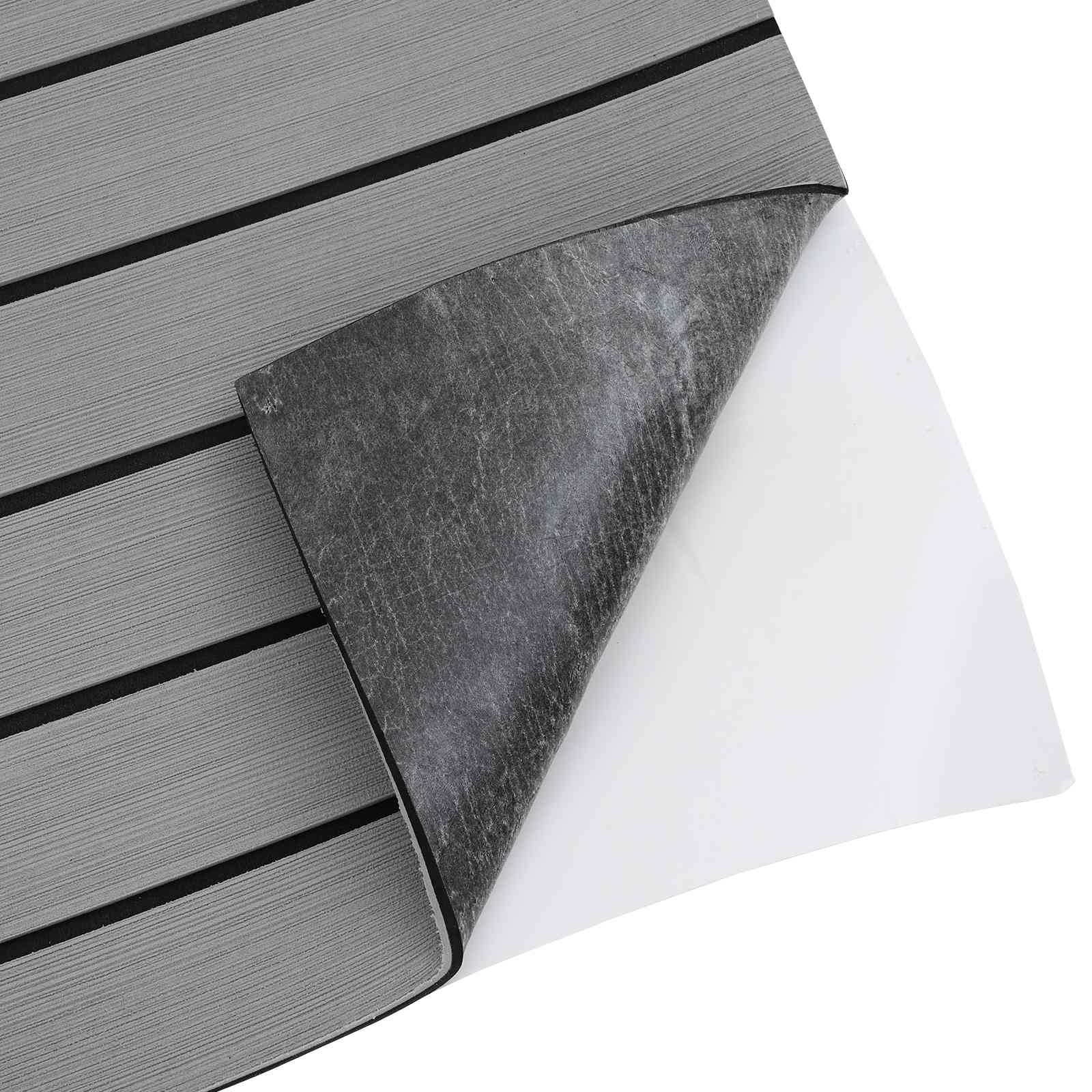 Prostirka za čamce Svijetlo siva i crna 240 x 90 cm EVA