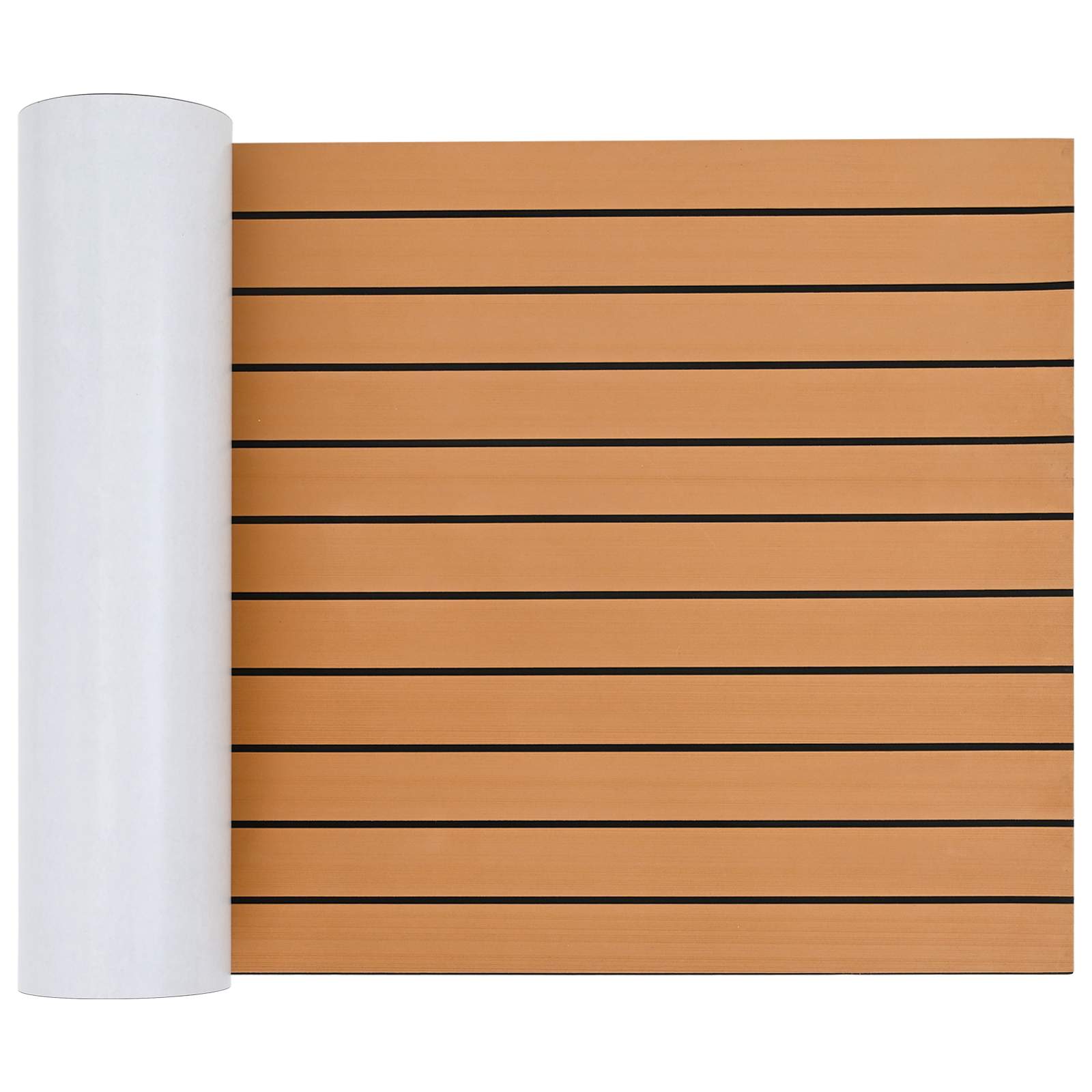 Prostirka za čamce Prugasti Smeđa i crna 240 x 60 cm EVA