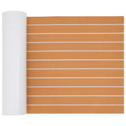 Prostirka za čamce Prugasti Smeđa i bijela 240 x 60 cm EVA