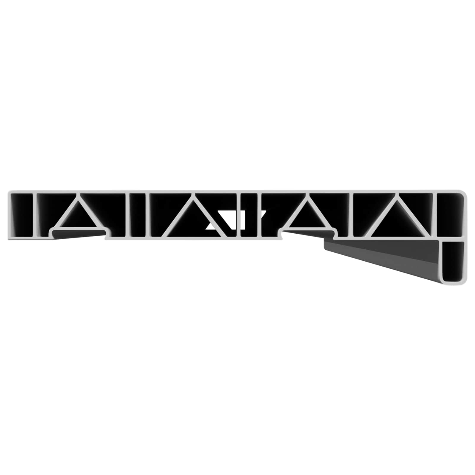 Prozorska klupčica Bijela 120 x 25 x 4,5 cm PVC