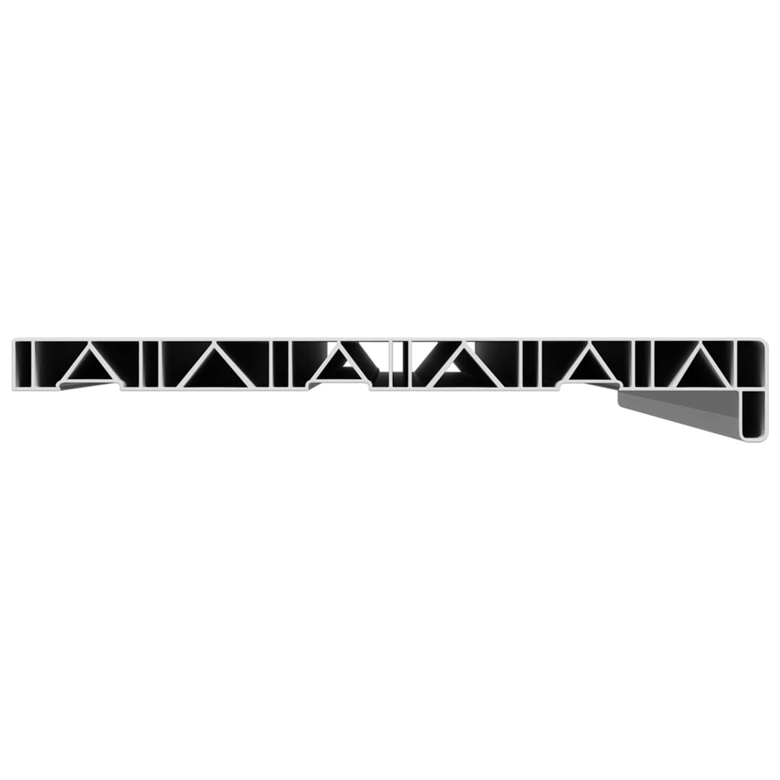 Prozorska klupčica Bijela 80 x 35 x 4,5 cm PVC