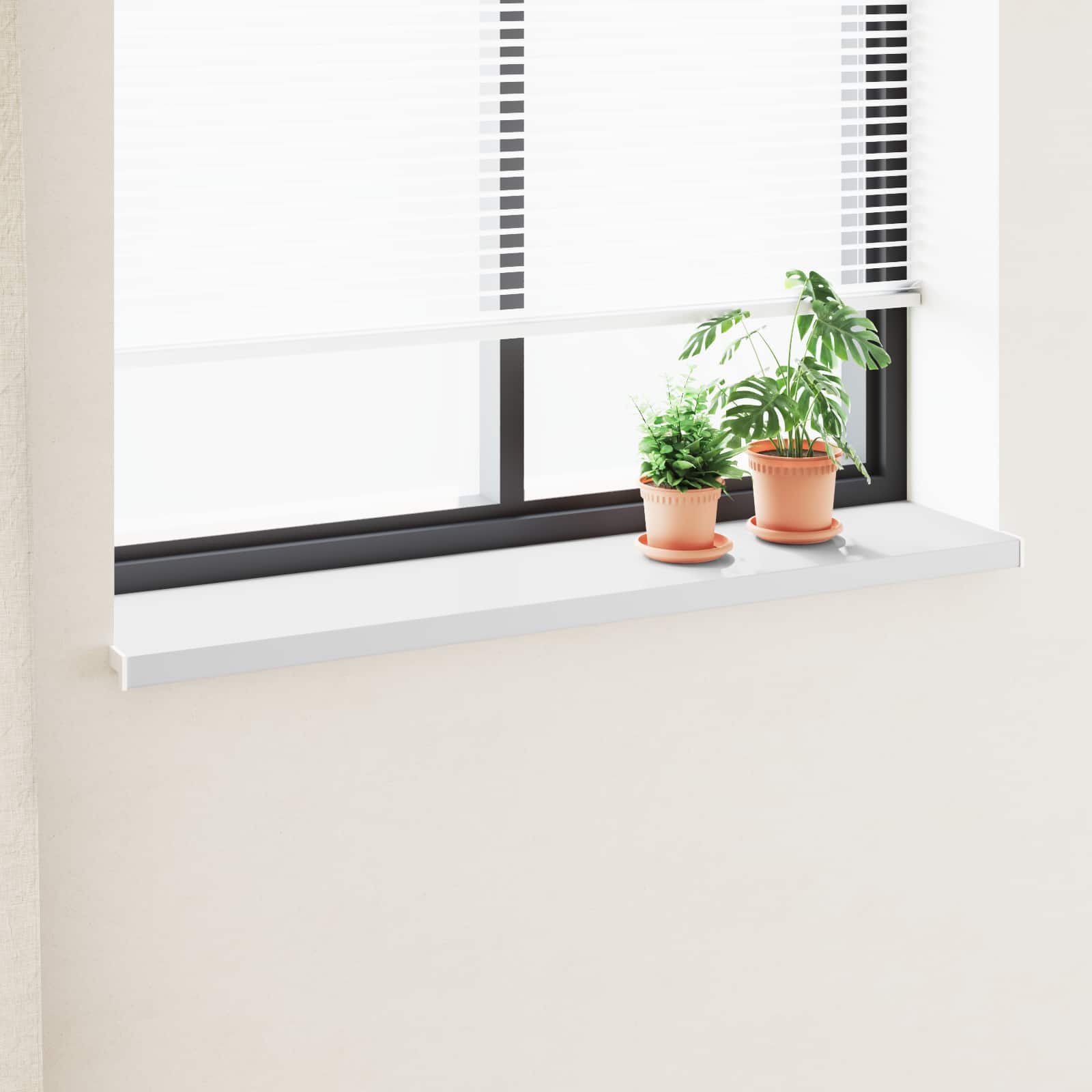 Prozorska klupčica Bijela 120 x 35 x 4,5 cm PVC