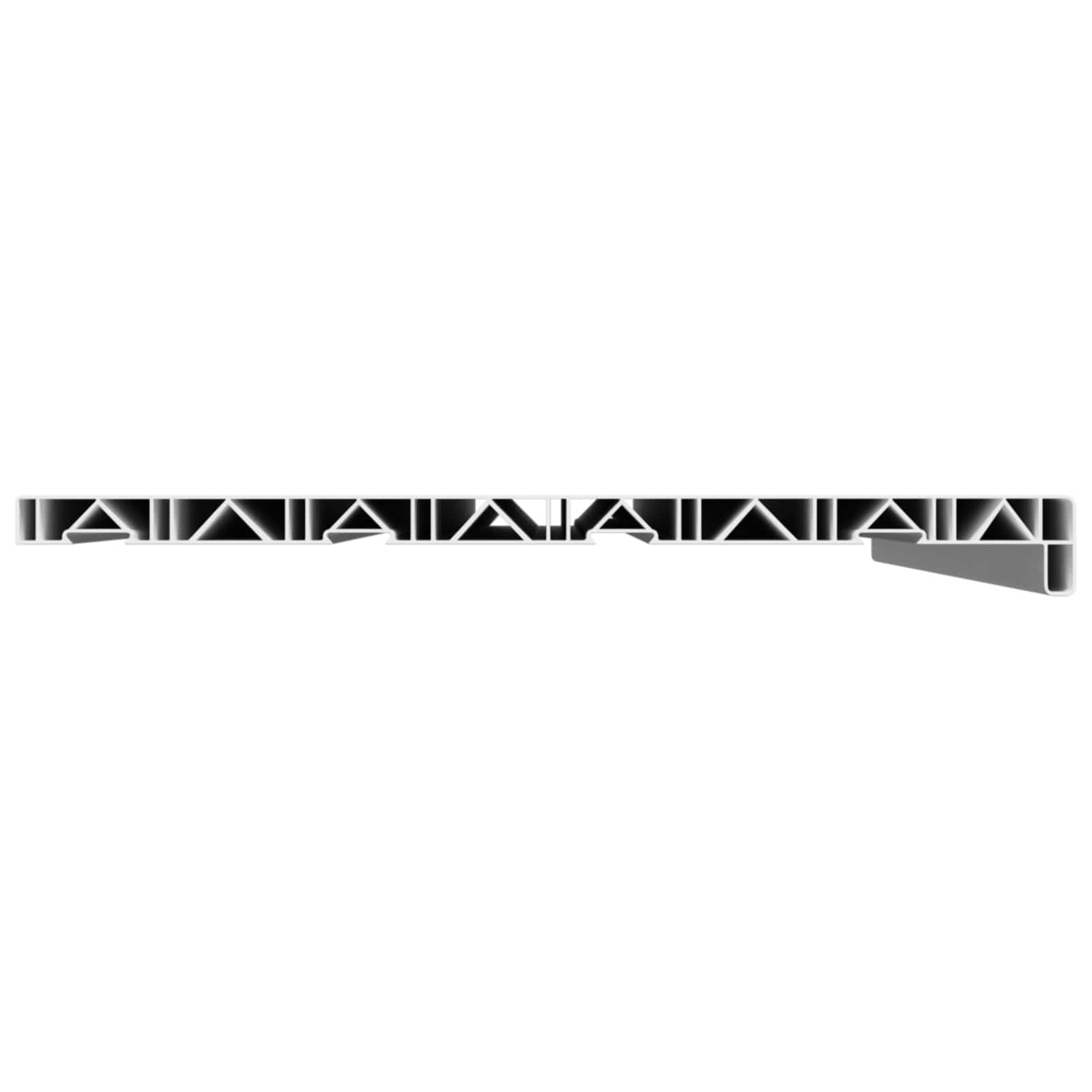 Prozorska klupčica Bijela 100 x 45 x 4,5 cm PVC