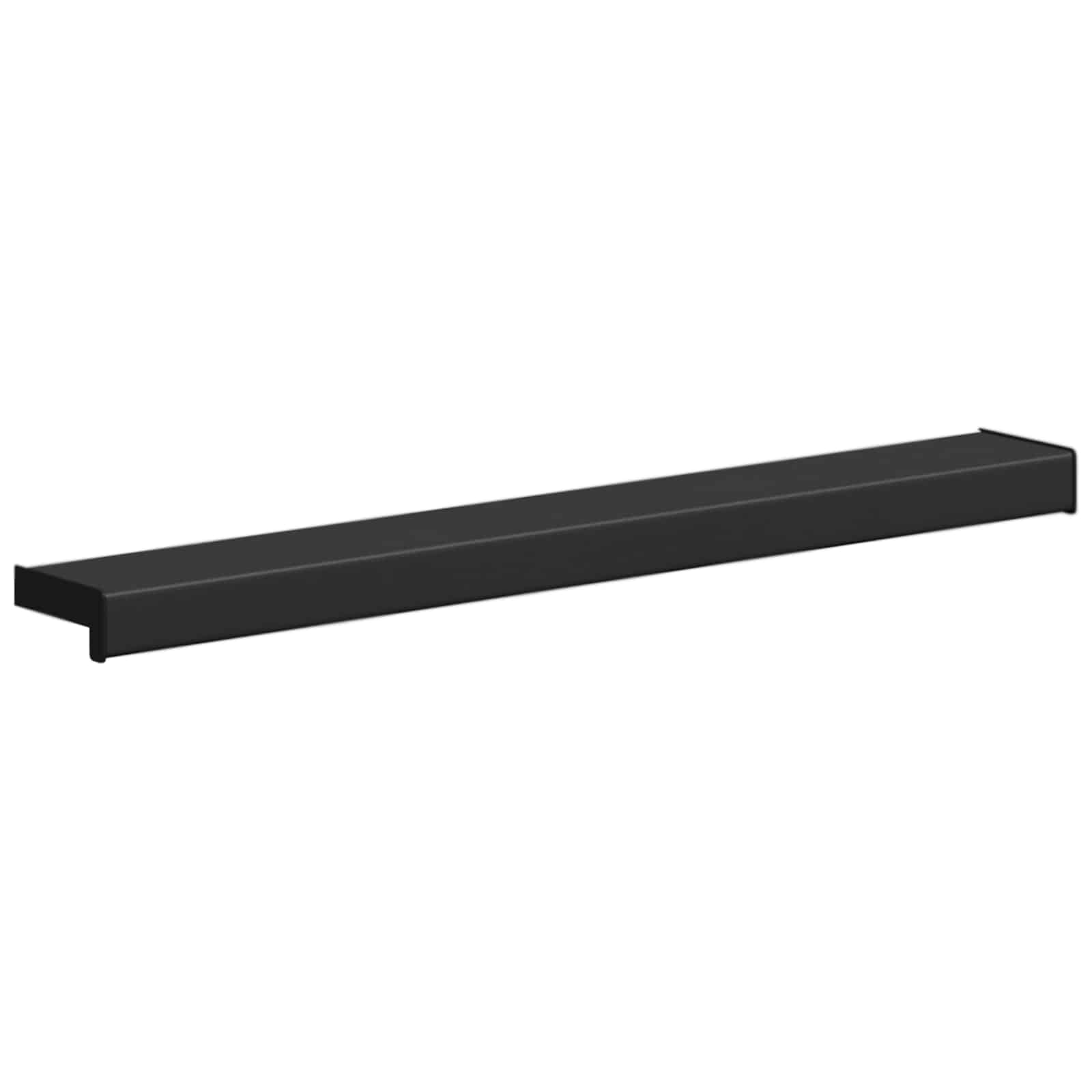 Prozorska klupčica Crno s drvenim uzorkom 60 x 10 x 4,5 cm PVC