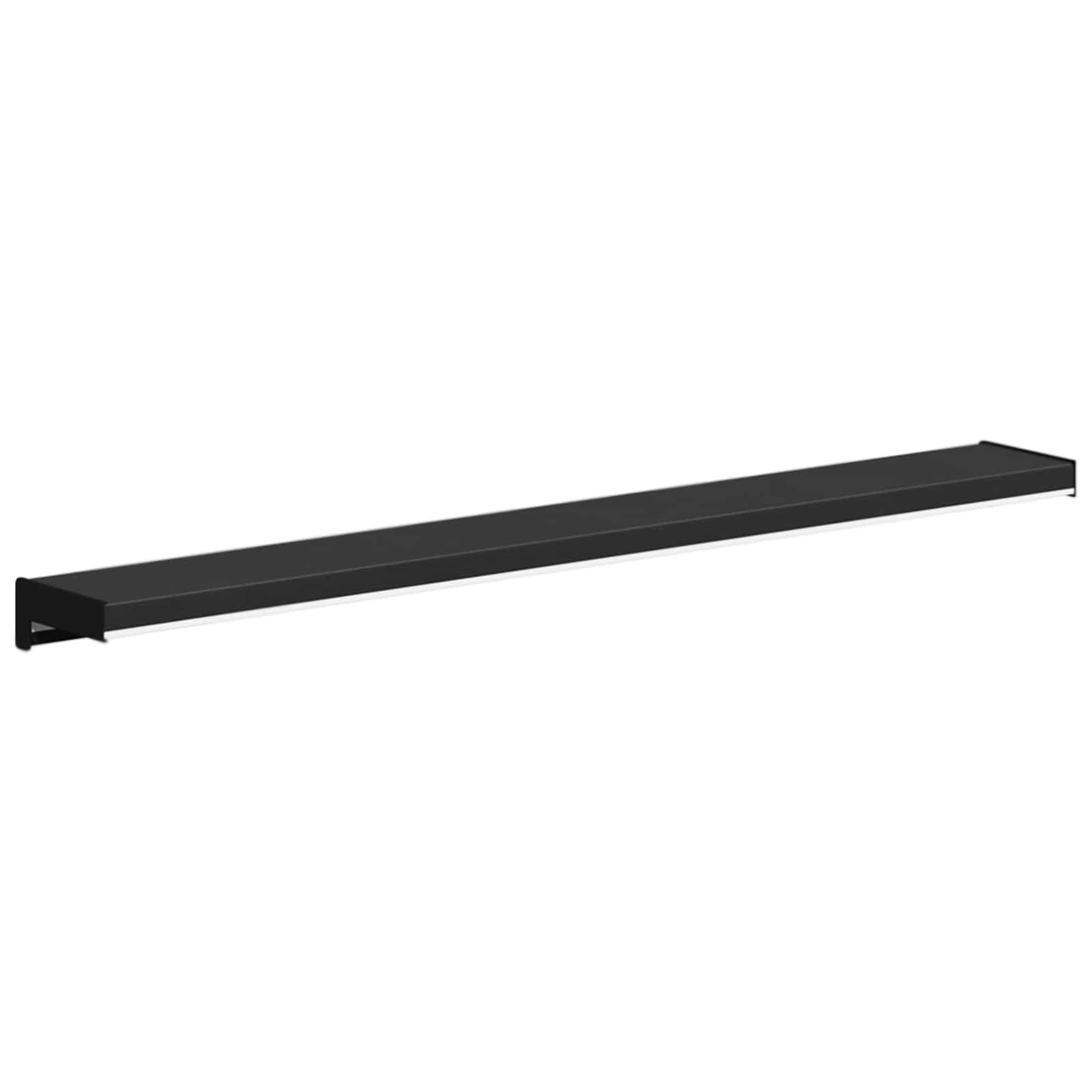 Prozorska klupčica Crno s drvenim uzorkom 60 x 10 x 4,5 cm PVC