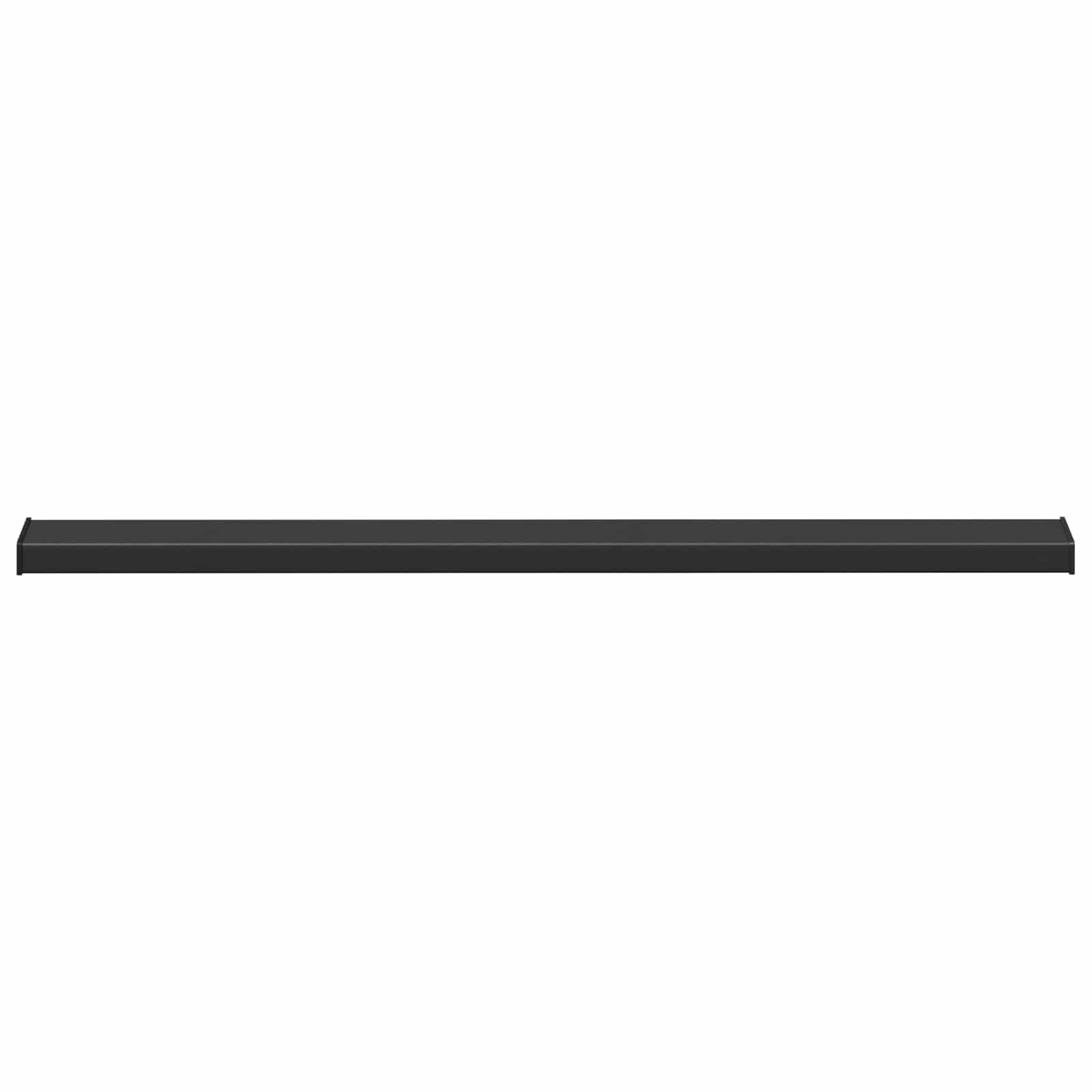 Prozorska klupčica Crno s drvenim uzorkom 140 x 15 x 4,5 cm PVC