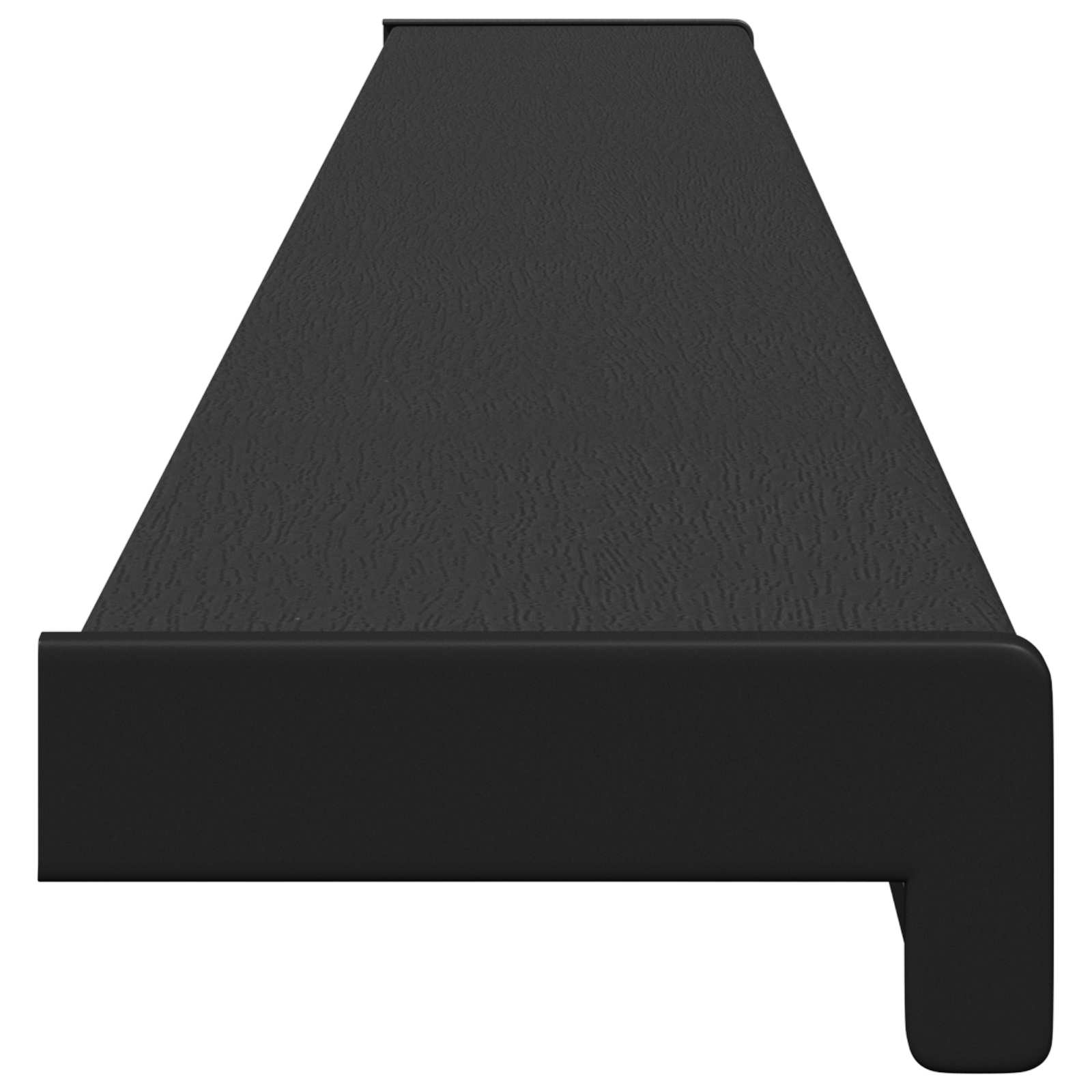 Prozorska klupčica Crno s drvenim uzorkom 140 x 15 x 4,5 cm PVC