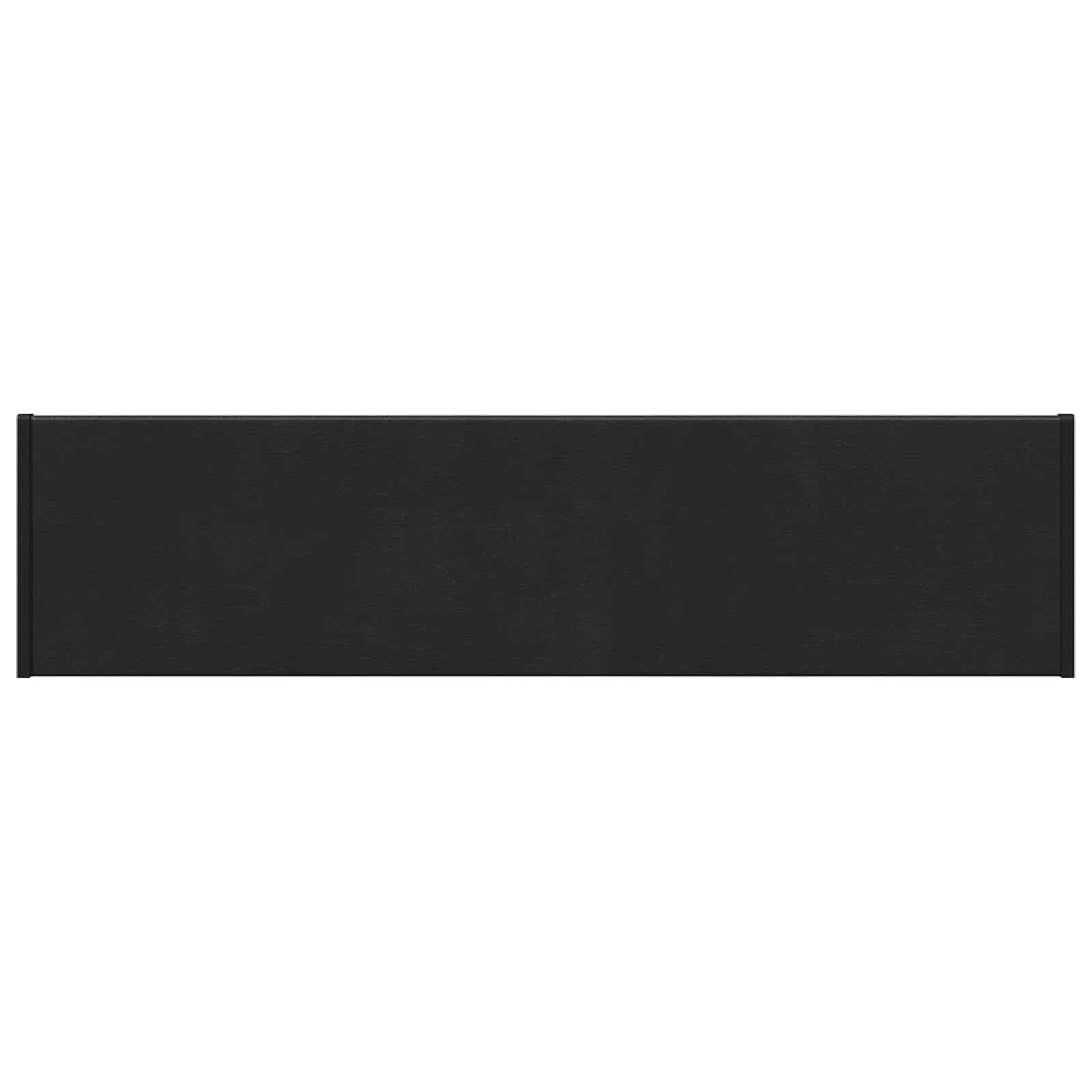 Prozorska klupčica Crno s drvenim uzorkom 80 x 20 x 4,5 cm PVC