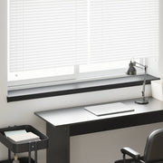 Prozorska klupčica Crno s drvenim uzorkom 120 x 20 x 4,5 cm PVC