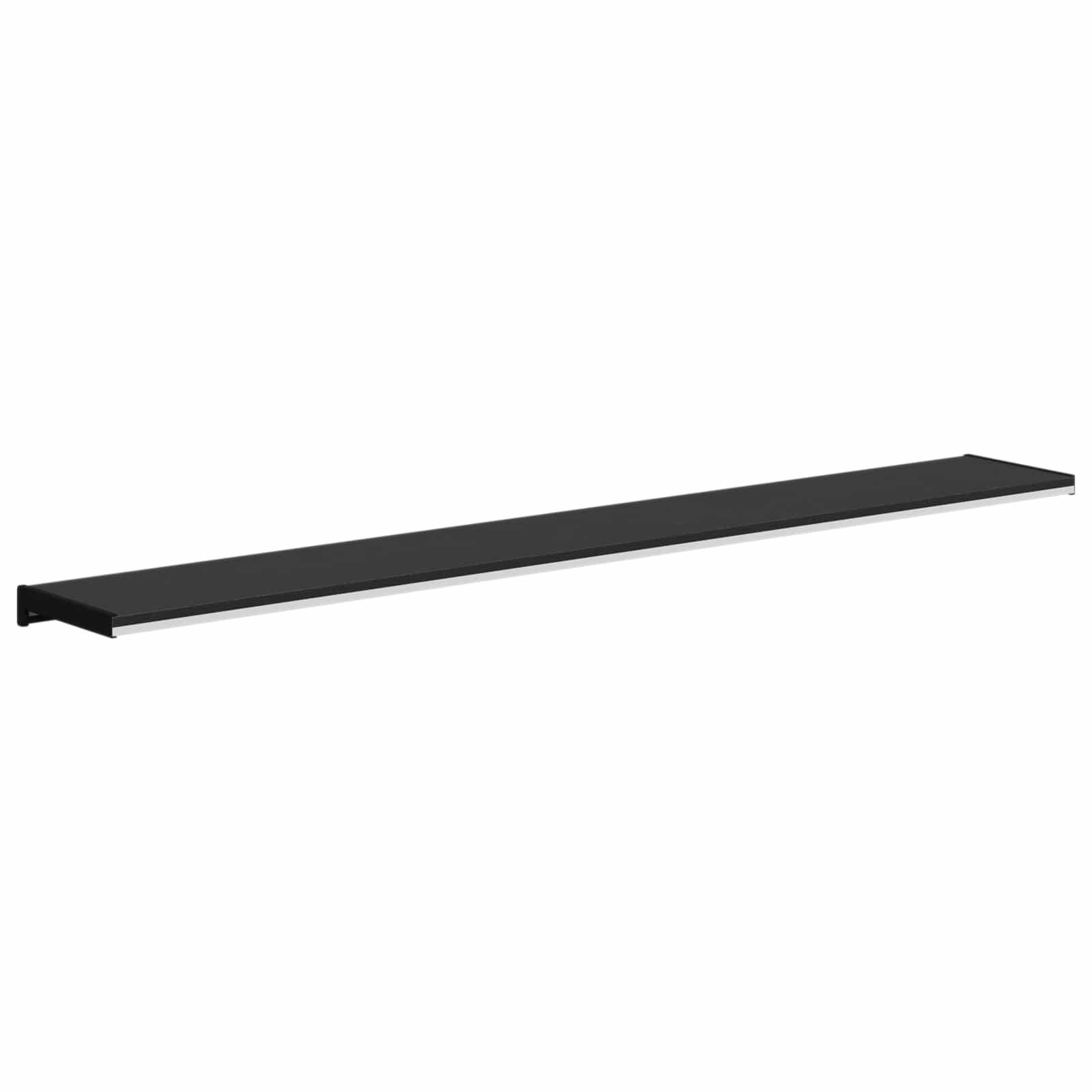 Prozorska klupčica Crno s drvenim uzorkom 120 x 20 x 4,5 cm PVC