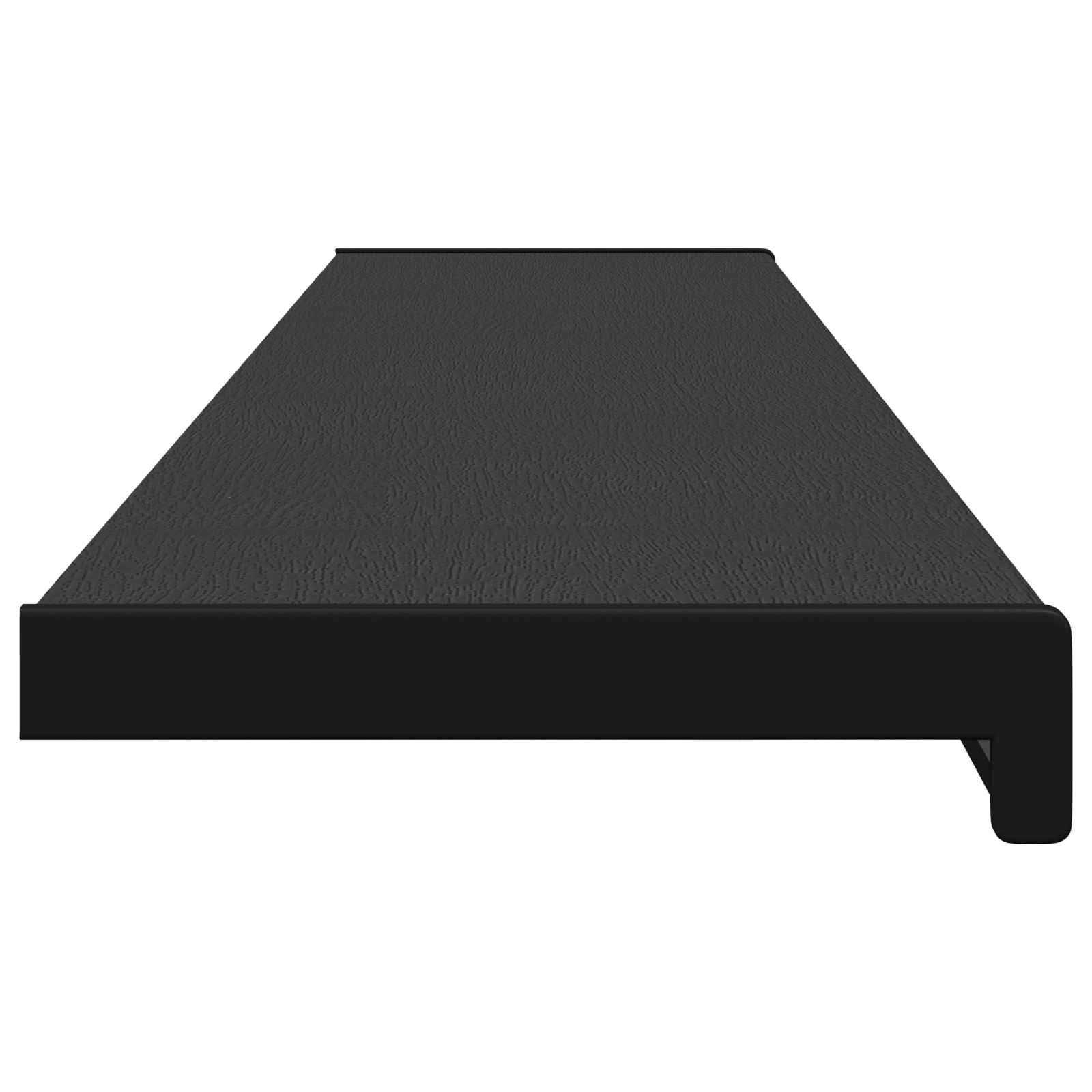 Prozorska klupčica Crno s drvenim uzorkom 120 x 20 x 4,5 cm PVC