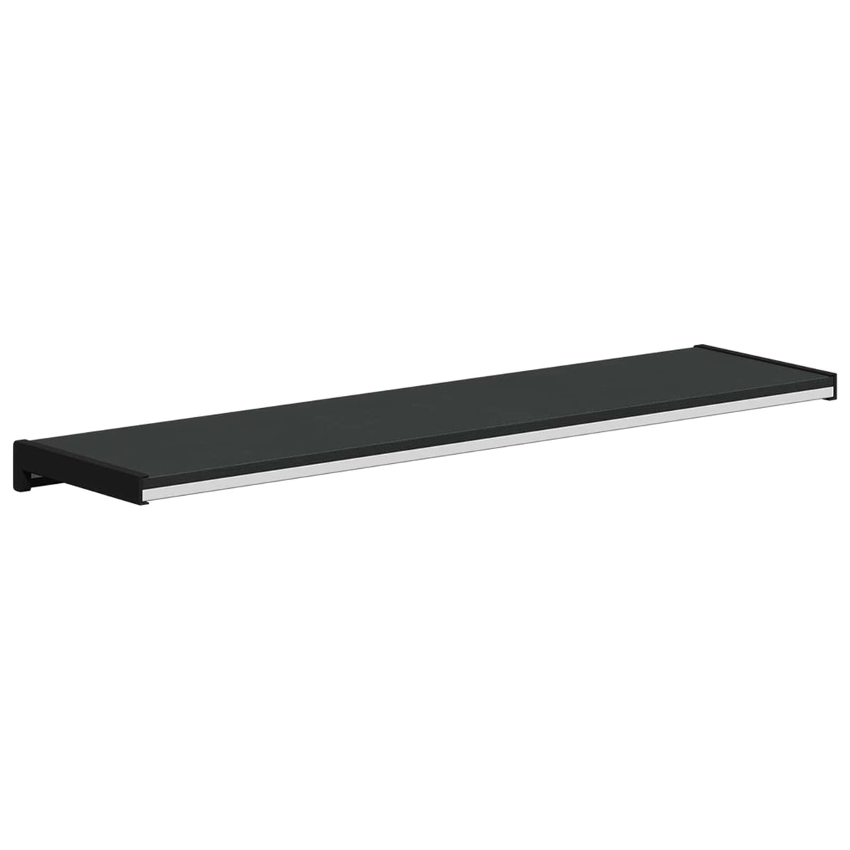 Prozorska klupčica Crno s drvenim uzorkom 80 x 25 x 4,5 cm PVC