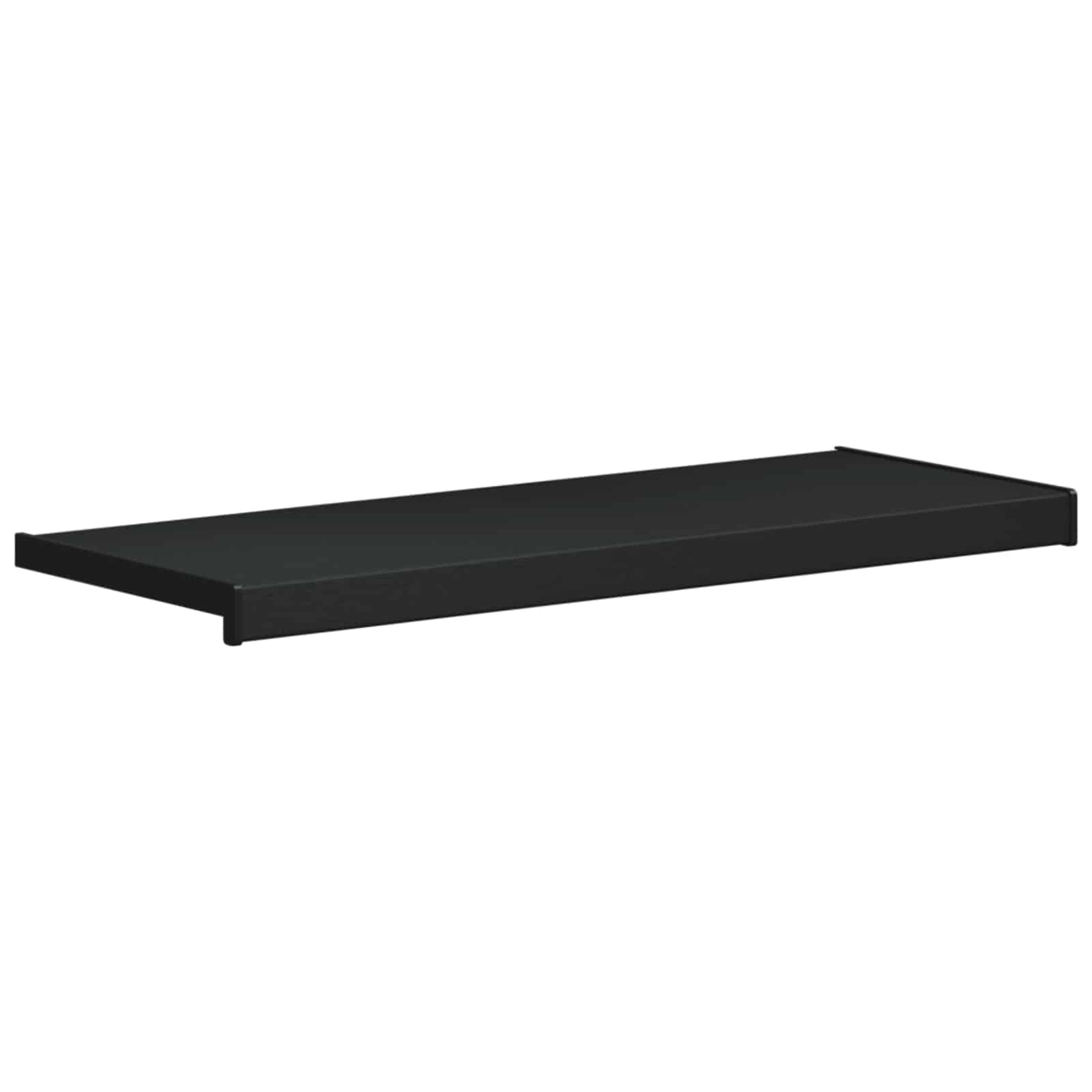Prozorska klupčica Crno s drvenim uzorkom 100 x 35 x 4,5 cm PVC