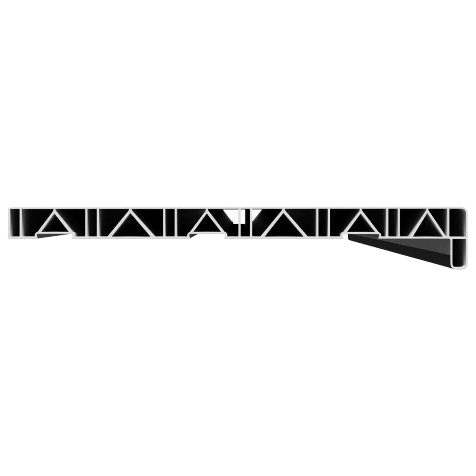 Prozorska klupčica Crno s drvenim uzorkom 160 x 35 x 4,5 cm PVC