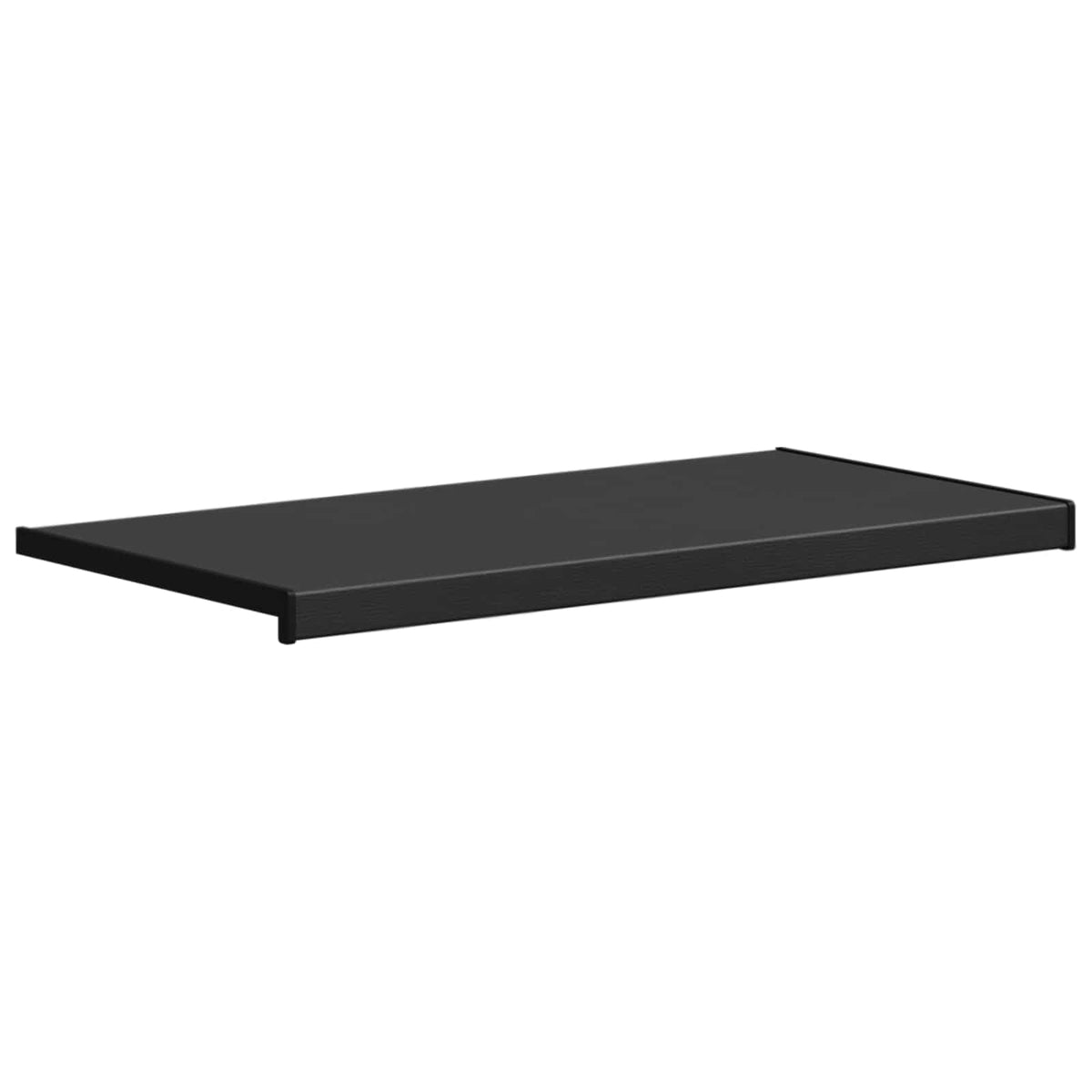 Prozorska klupčica Crno s drvenim uzorkom 100 x 45 x 4,5 cm PVC