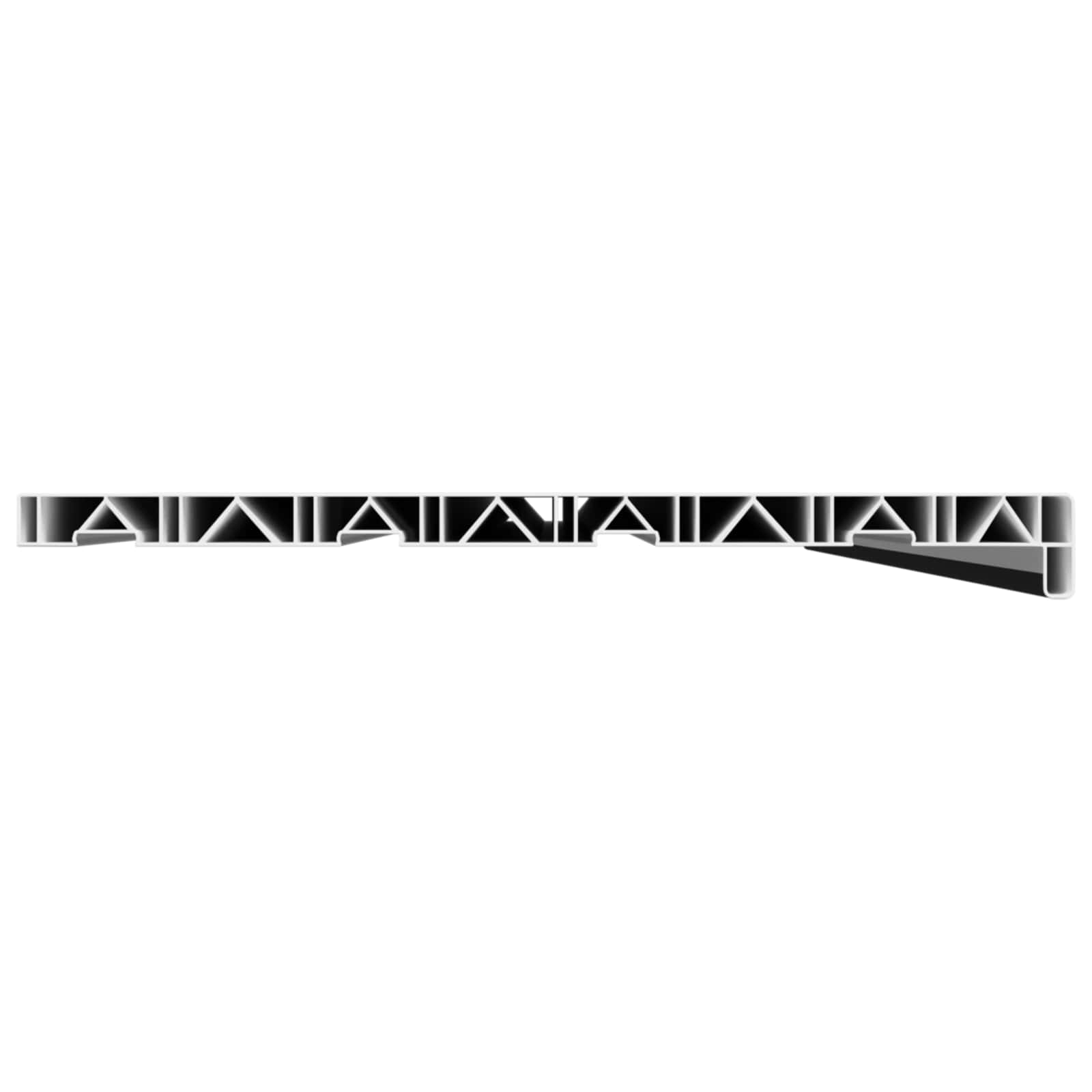Prozorska klupčica Crno s drvenim uzorkom 120 x 45 x 4,5 cm PVC
