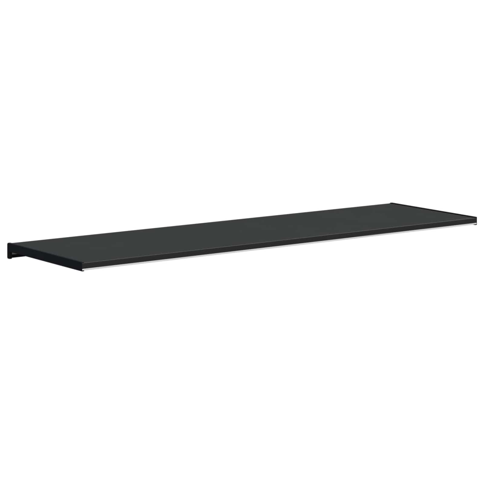 Prozorska klupčica Crno s drvenim uzorkom 120 x 45 x 4,5 cm PVC