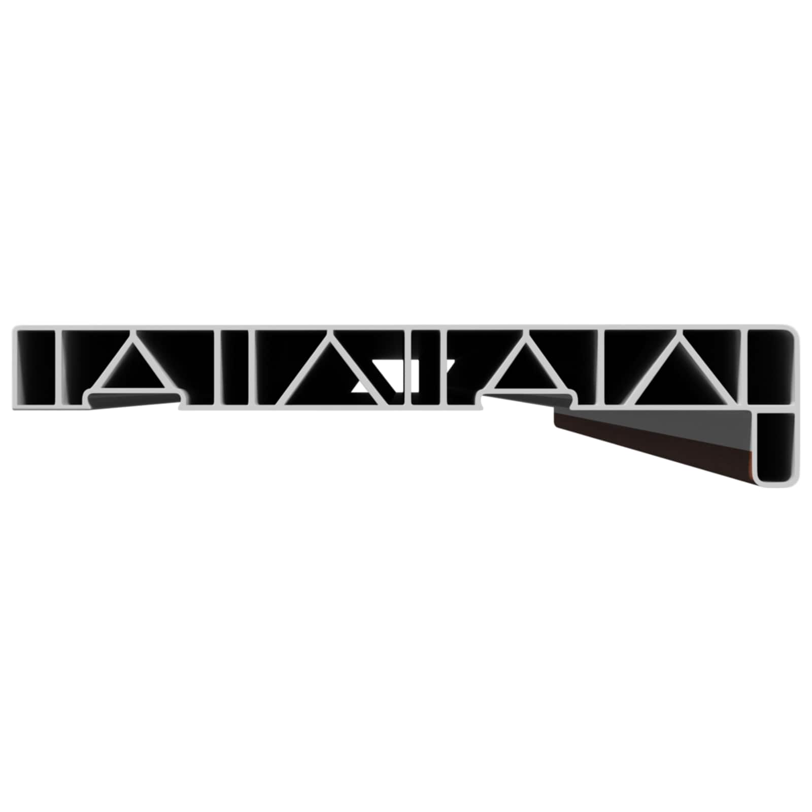 Prozorska klupčica Smeđe drvo 120 x 25 x 4,5 cm PVC