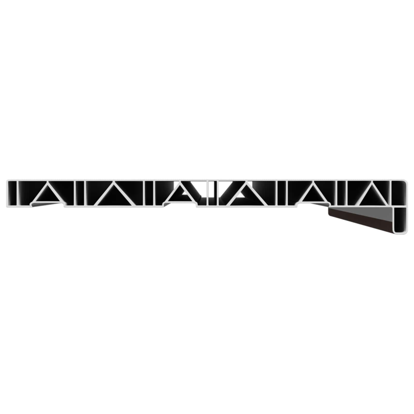 Prozorska klupčica Smeđe drvo 100 x 30 x 4,5 cm PVC