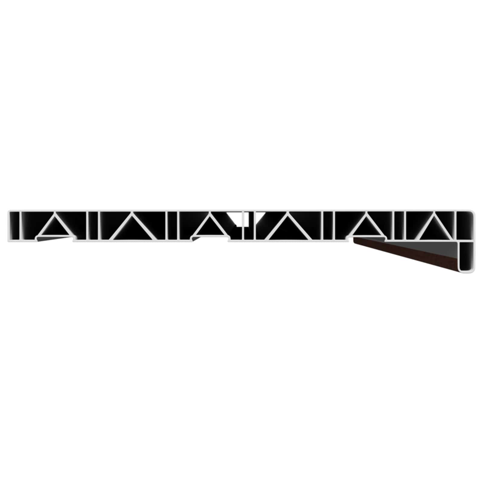 Prozorska klupčica Smeđe drvo 120 x 30 x 4,5 cm PVC