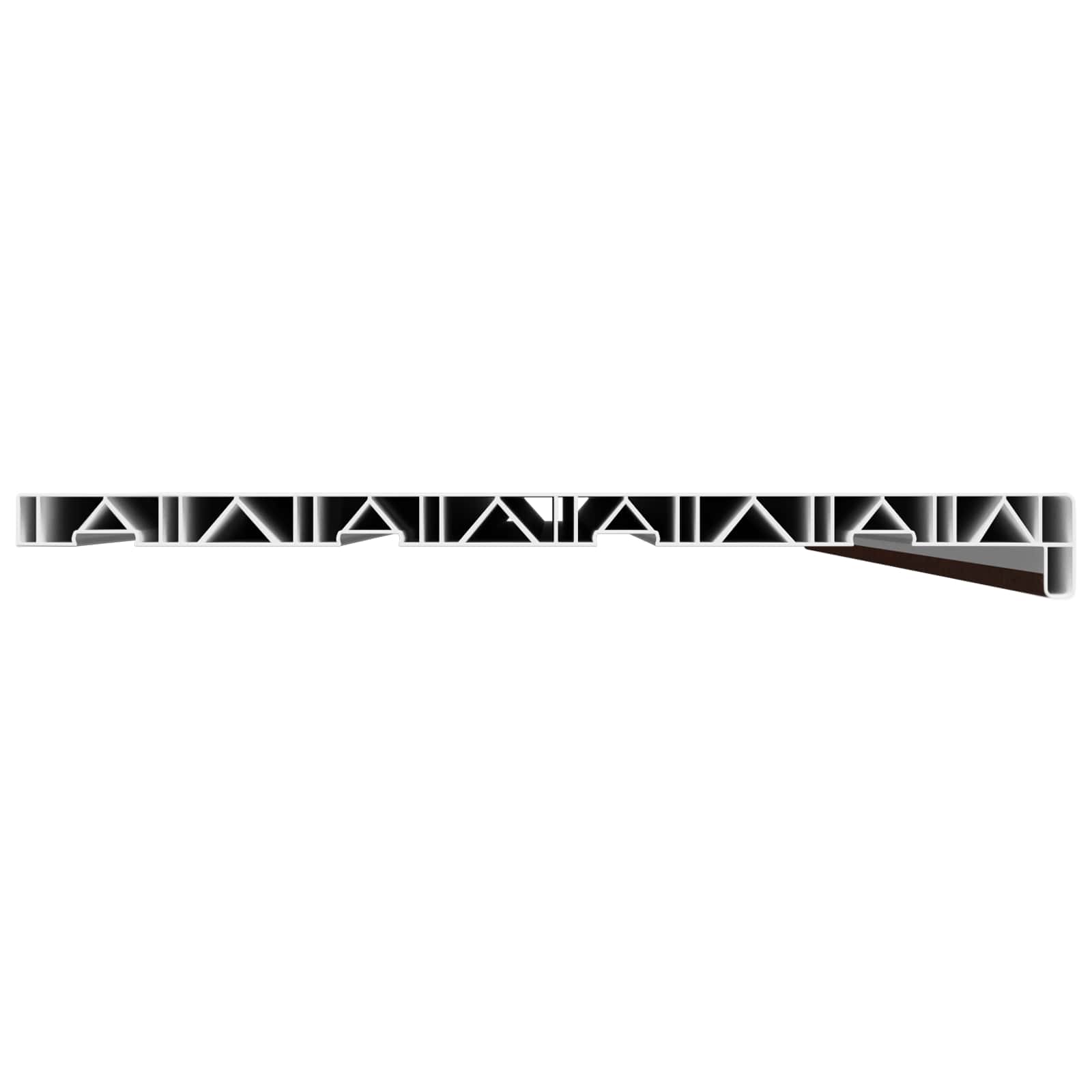 Prozorska klupčica Smeđe drvo 120 x 40 x 4,5 cm PVC