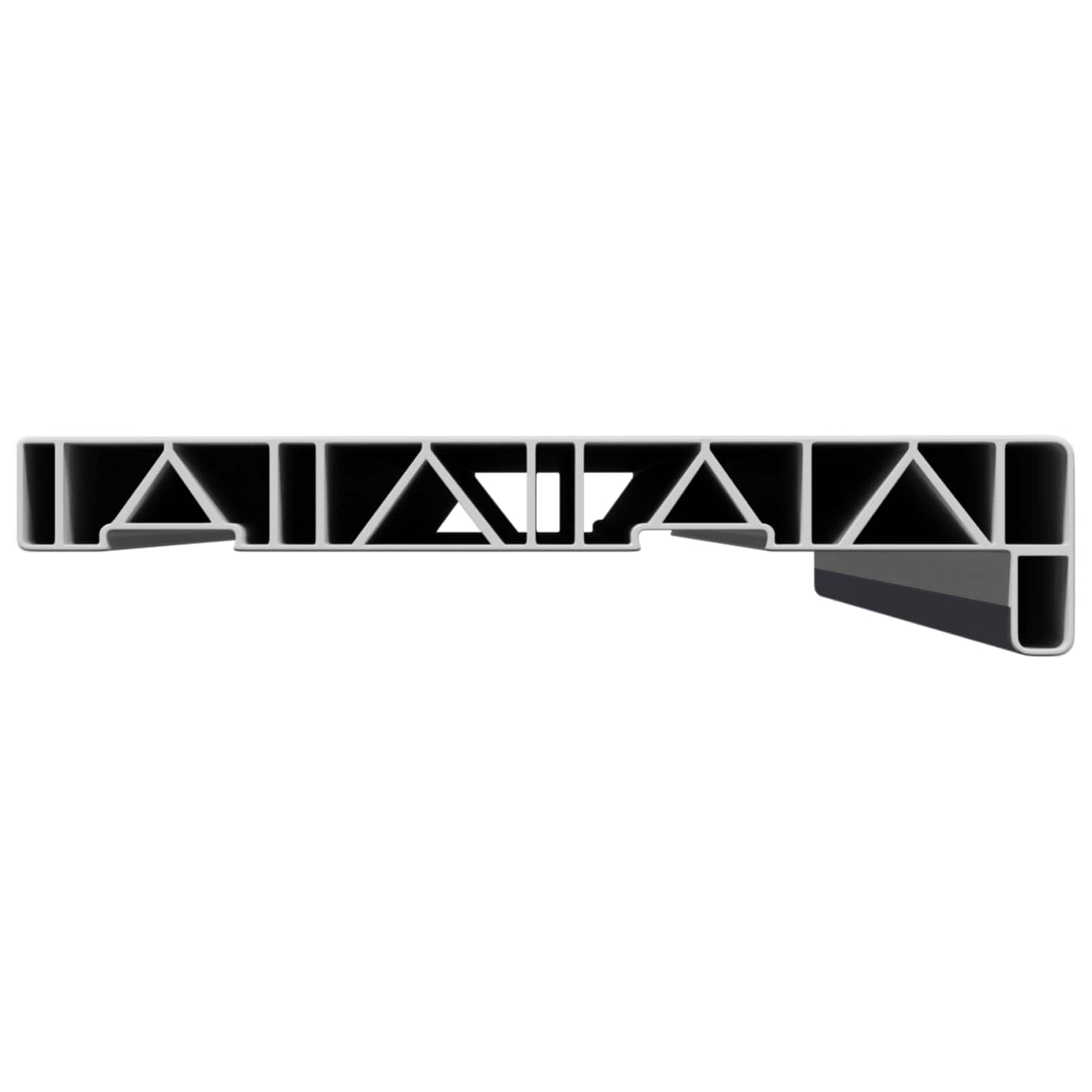 Prozorska klupčica Antracit s drvenim uzorkom 100 x 20 x 4,5 cm
