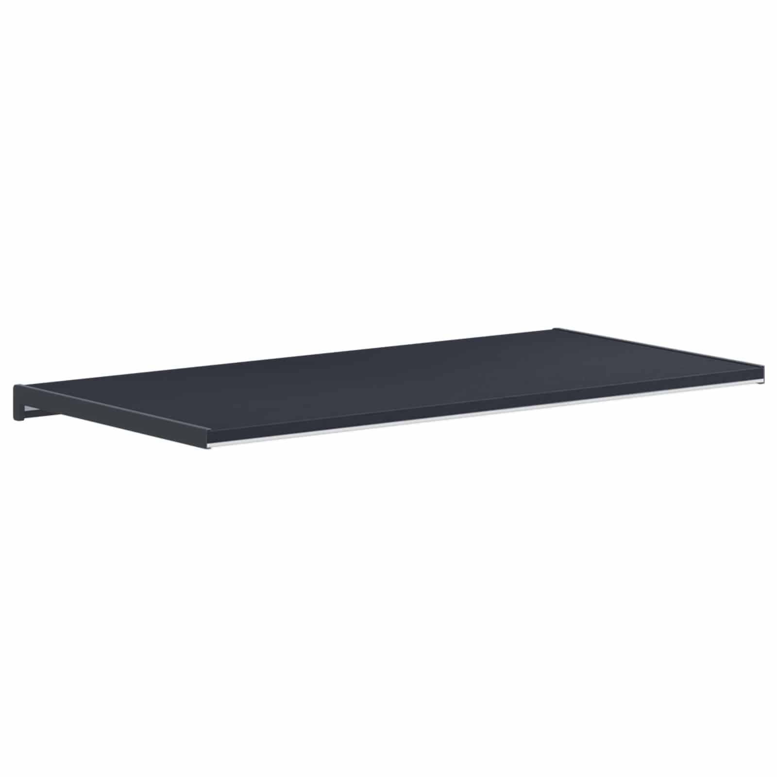 Prozorska klupčica Antracit s drvenim uzorkom 80 x 40 x 4,5 cm