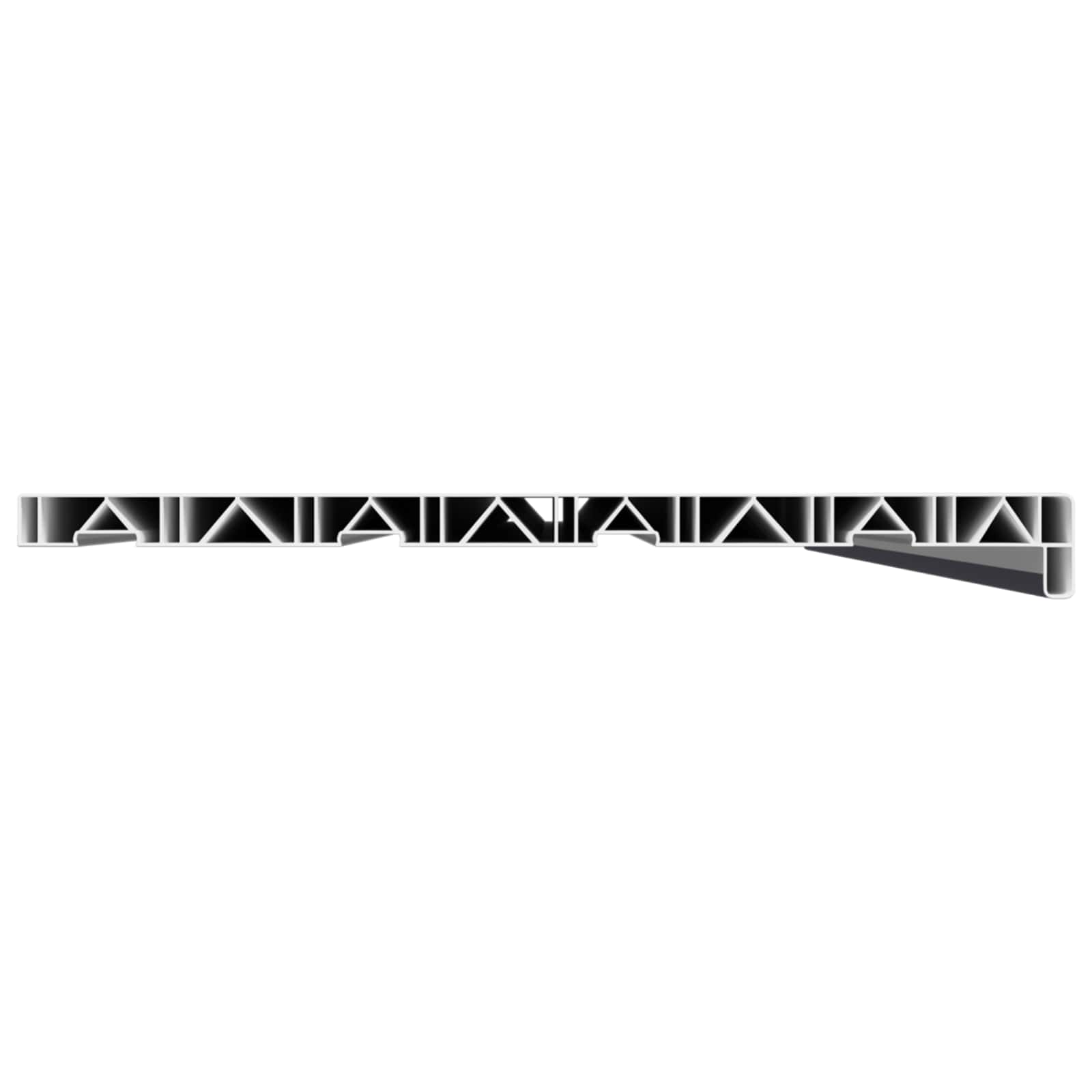 Prozorska klupčica Antracit s drvenim uzorkom 140 x 45 x 4,5 cm