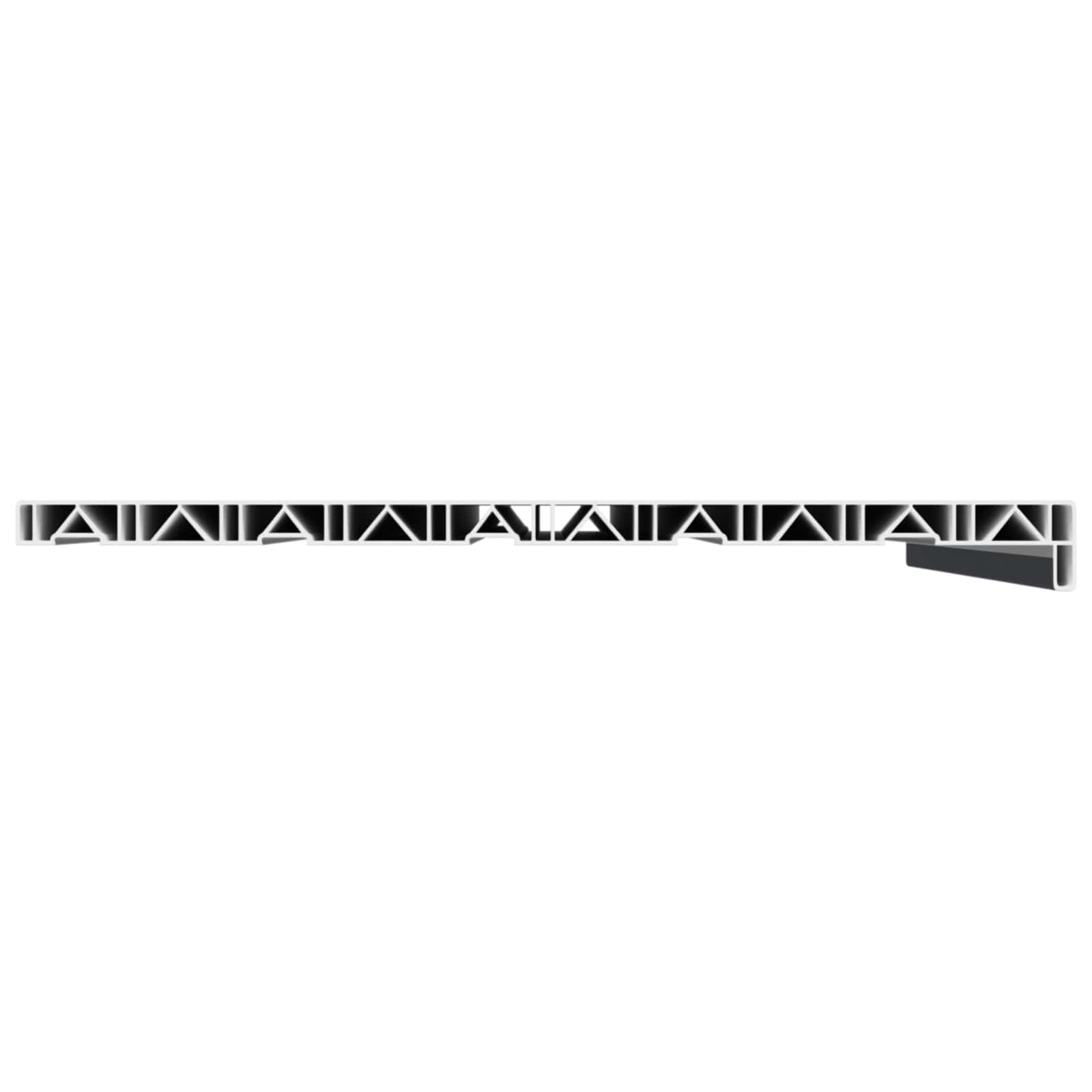 Prozorska klupčica Antracit s drvenim uzorkom 100 x 50 x 4,5 cm