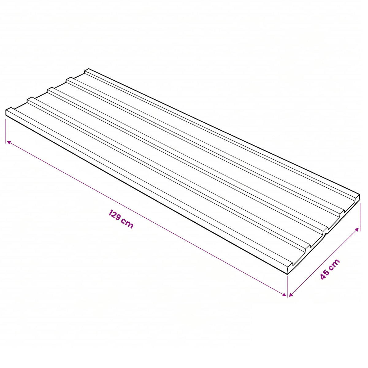 Krovni panel 12 pcs Antracit 129 x 45 cm Pocinčani čelik
