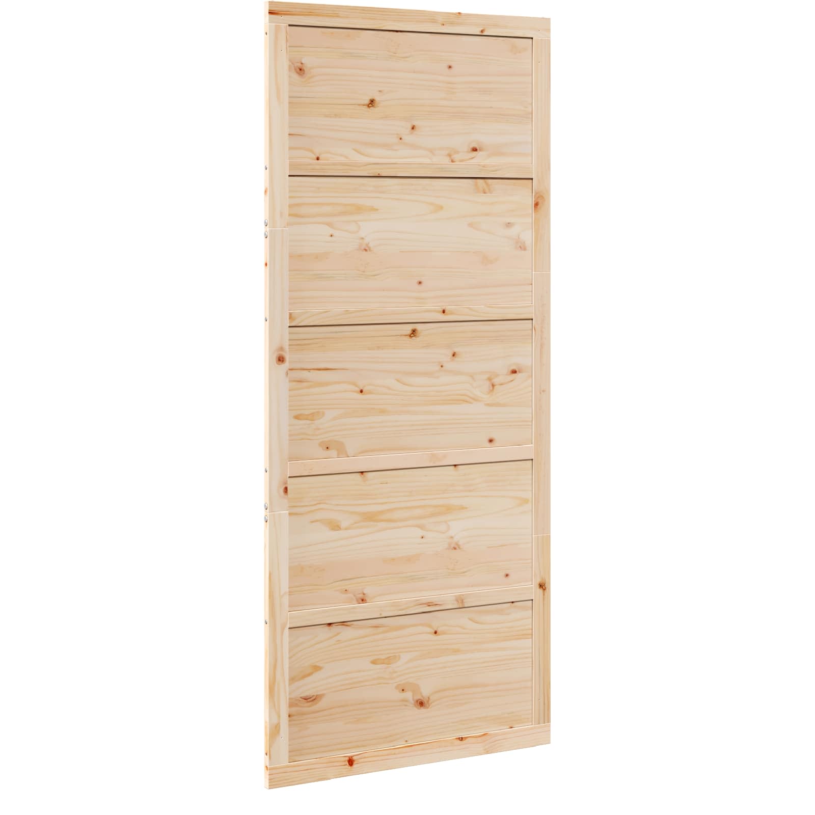 Vrata staje Prirodna 100 x 2,5 x 208 cm Masivna borovina