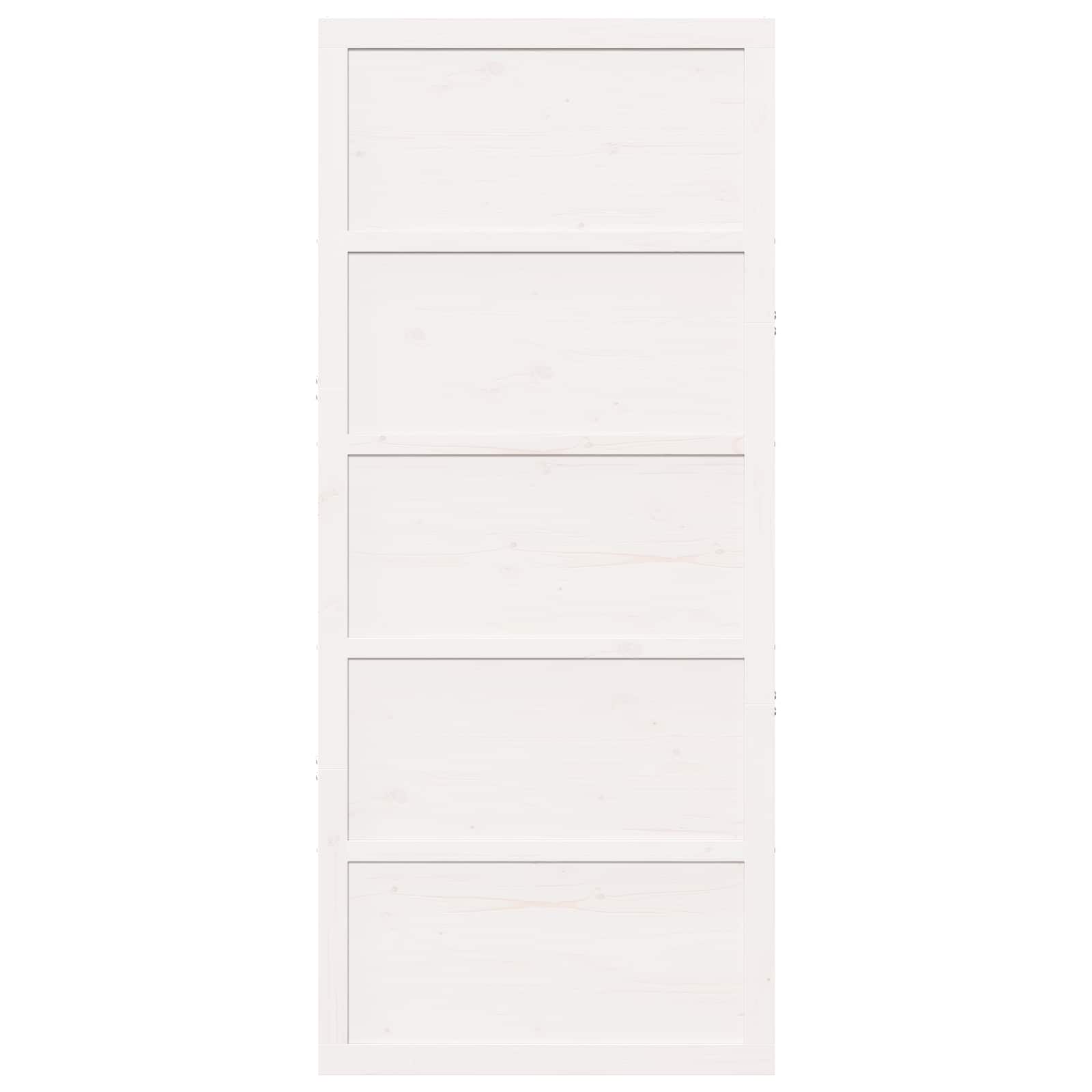 Vrata staje Bijela 100 x 2,5 x 208 cm Masivna borovina
