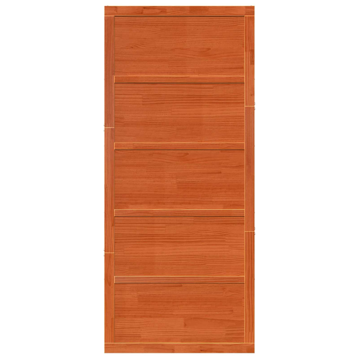 Vrata staje Voštanosmeđa 100 x 2,5 x 208 cm Masivna borovina