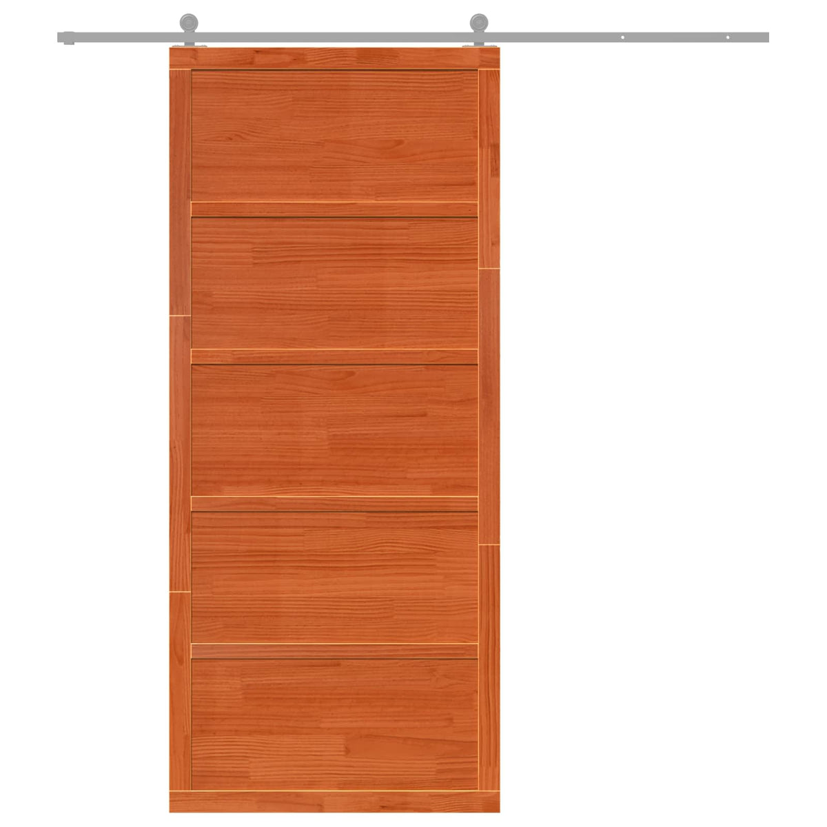 Vrata staje Voštanosmeđa 100 x 2,5 x 208 cm Masivna borovina