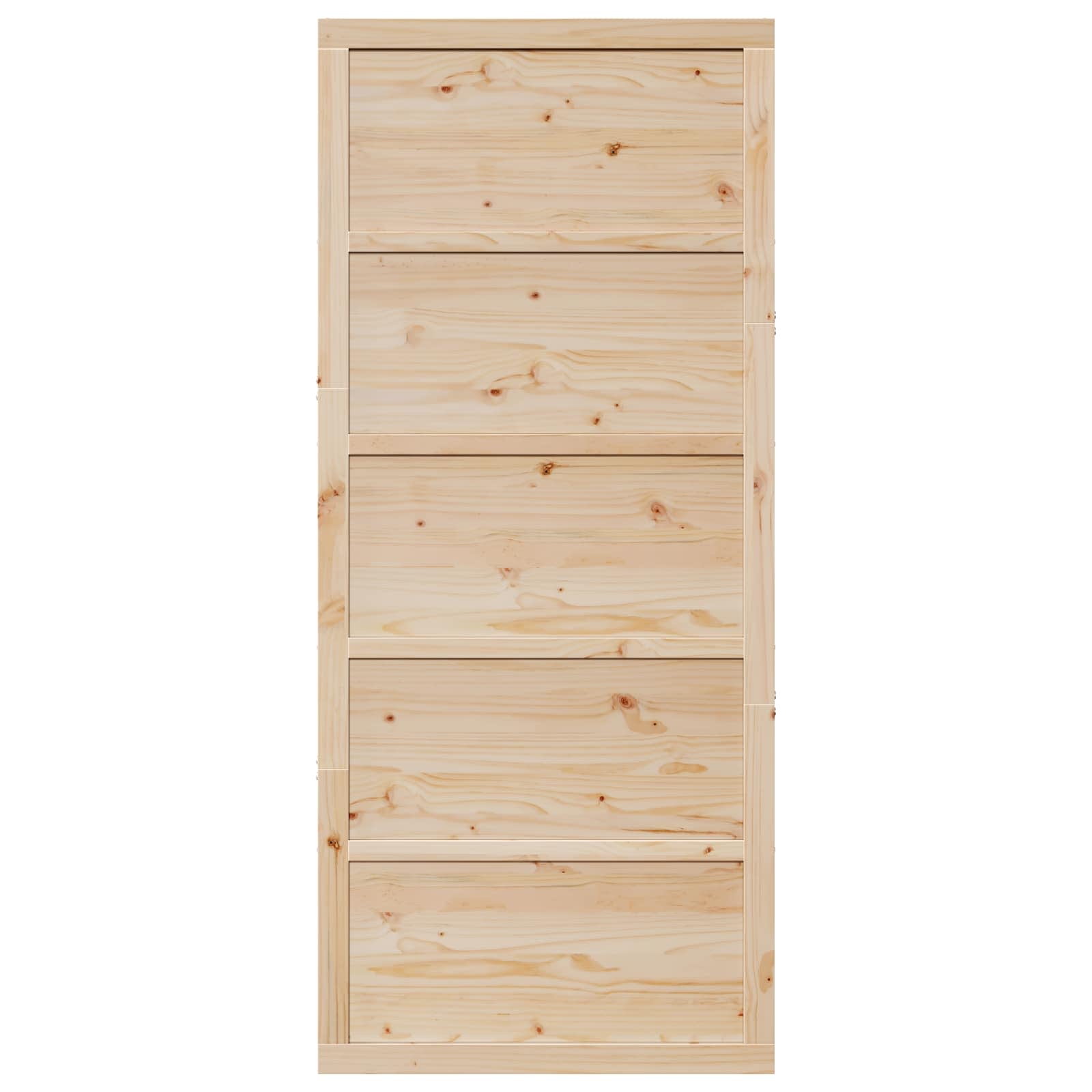 Vrata staje Prirodna 90 x 2,5 x 208 cm Masivna borovina
