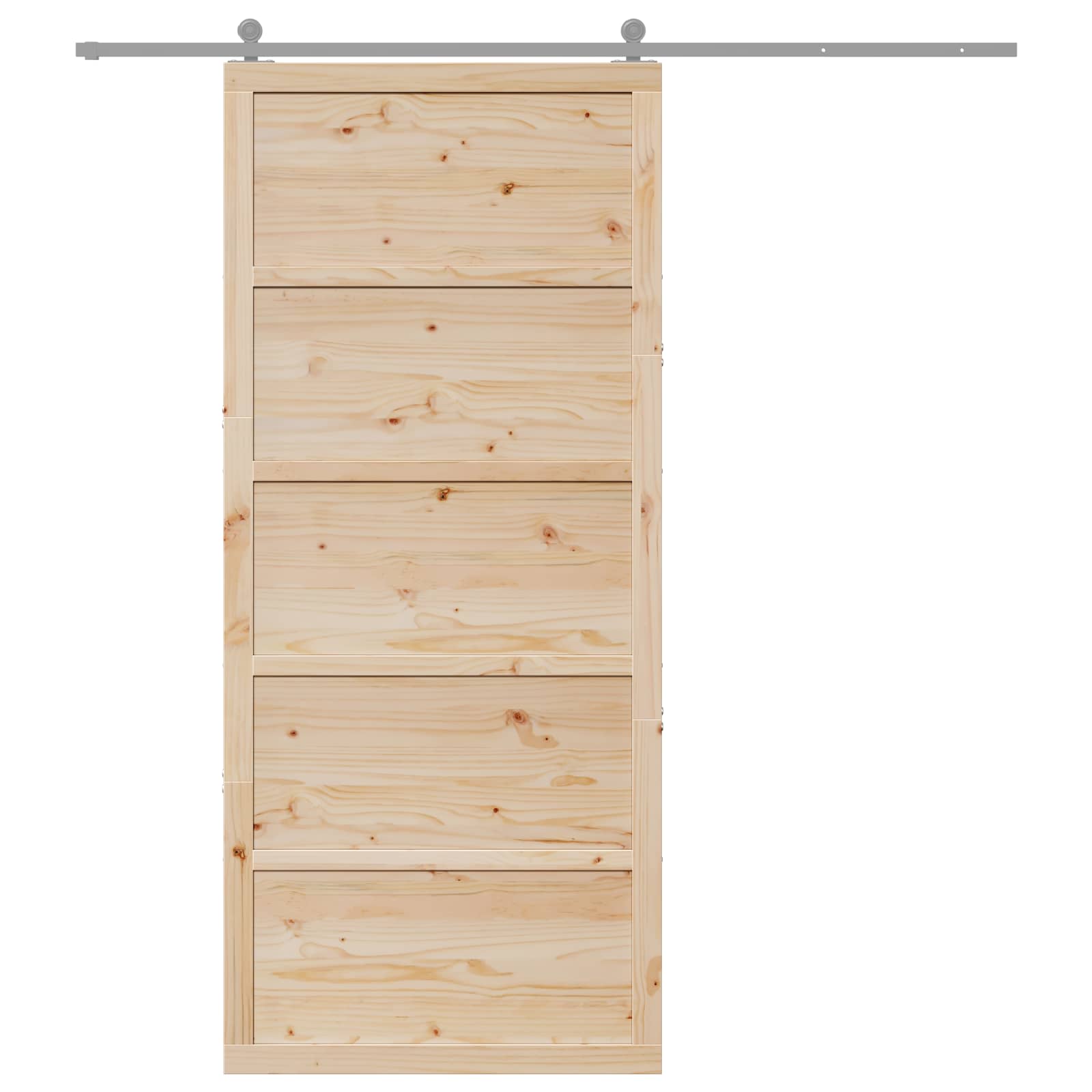 Vrata staje Prirodna 90 x 2,5 x 208 cm Masivna borovina