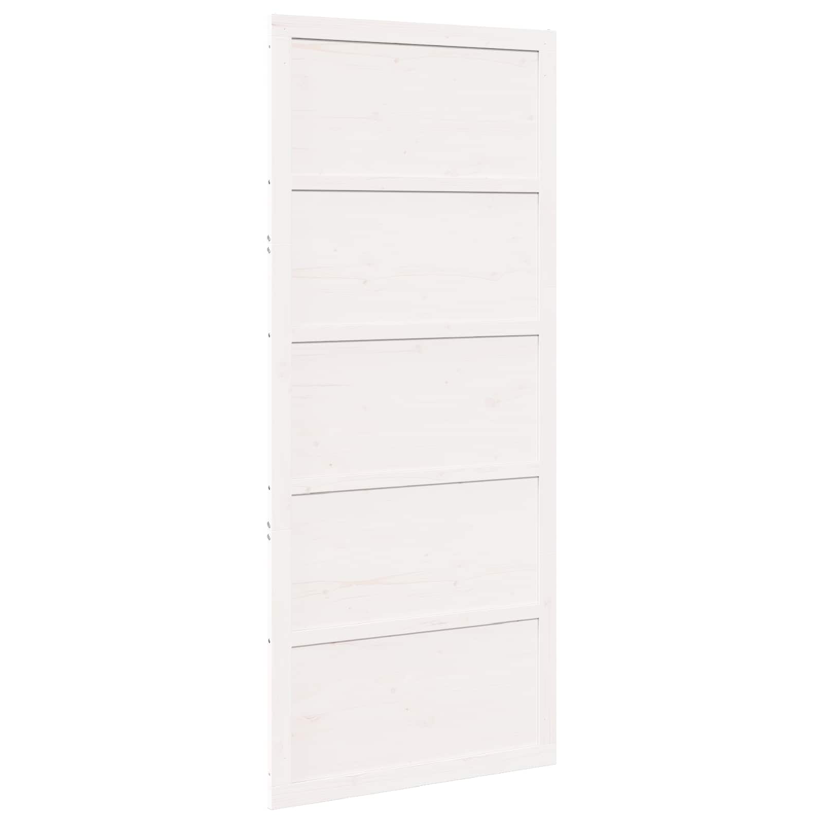 Vrata staje Bijela 90 x 2,5 x 208 cm Masivna borovina
