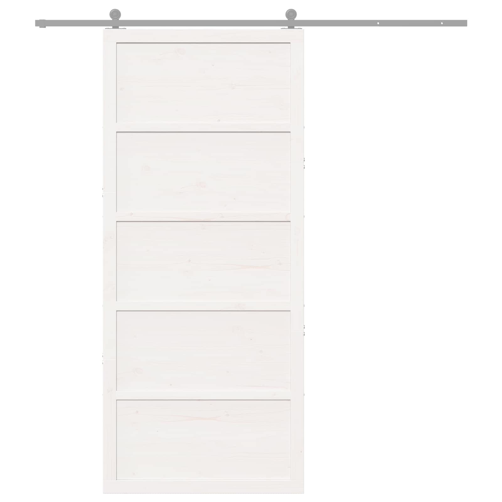 Vrata staje Bijela 90 x 2,5 x 208 cm Masivna borovina