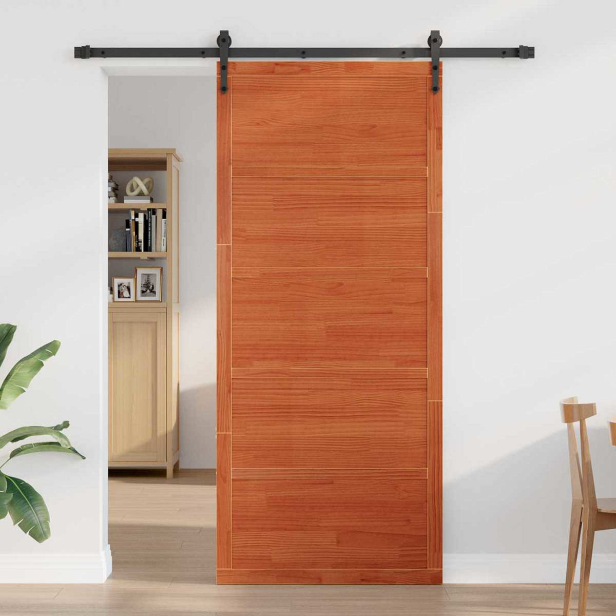 Vrata staje Voštanosmeđa 90 x 2,5 x 208 cm Masivna borovina