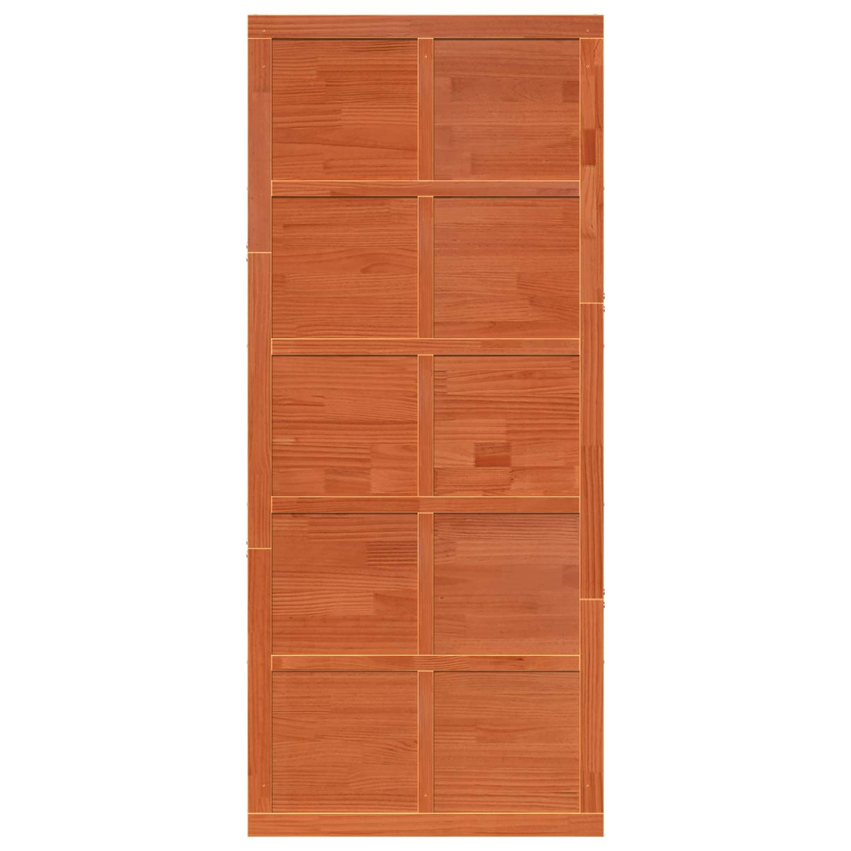 Vrata staje Voštanosmeđa 100 x 2,5 x 208 cm Masivna borovina