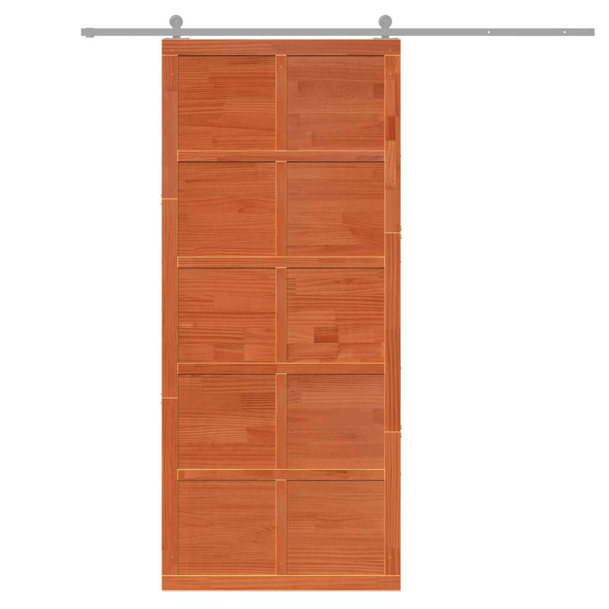 Vrata staje Voštanosmeđa 100 x 2,5 x 208 cm Masivna borovina