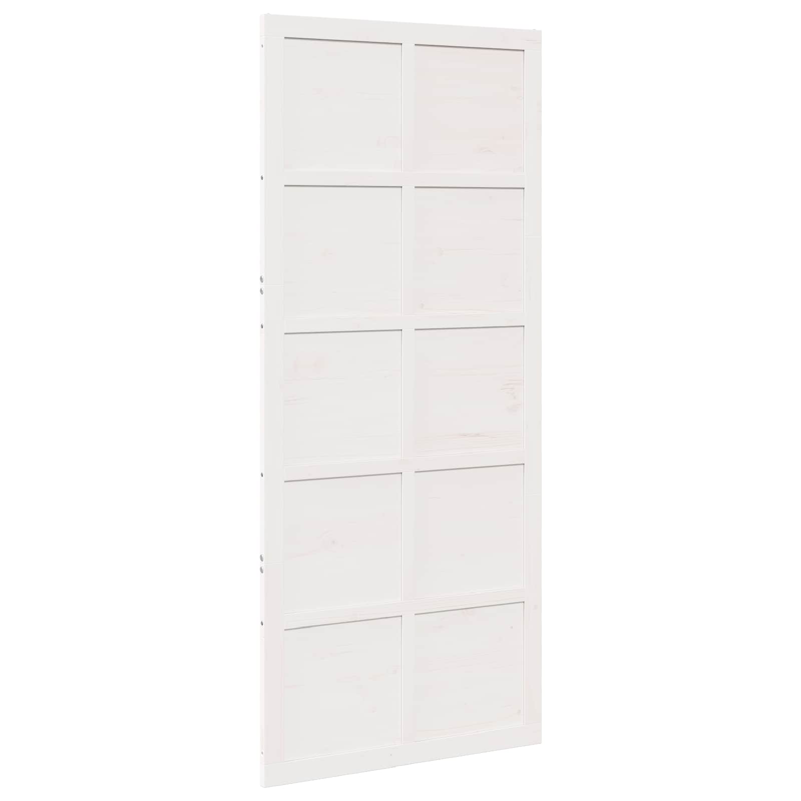 Vrata staje Bijela 90 x 2,5 x 208 cm Masivna borovina